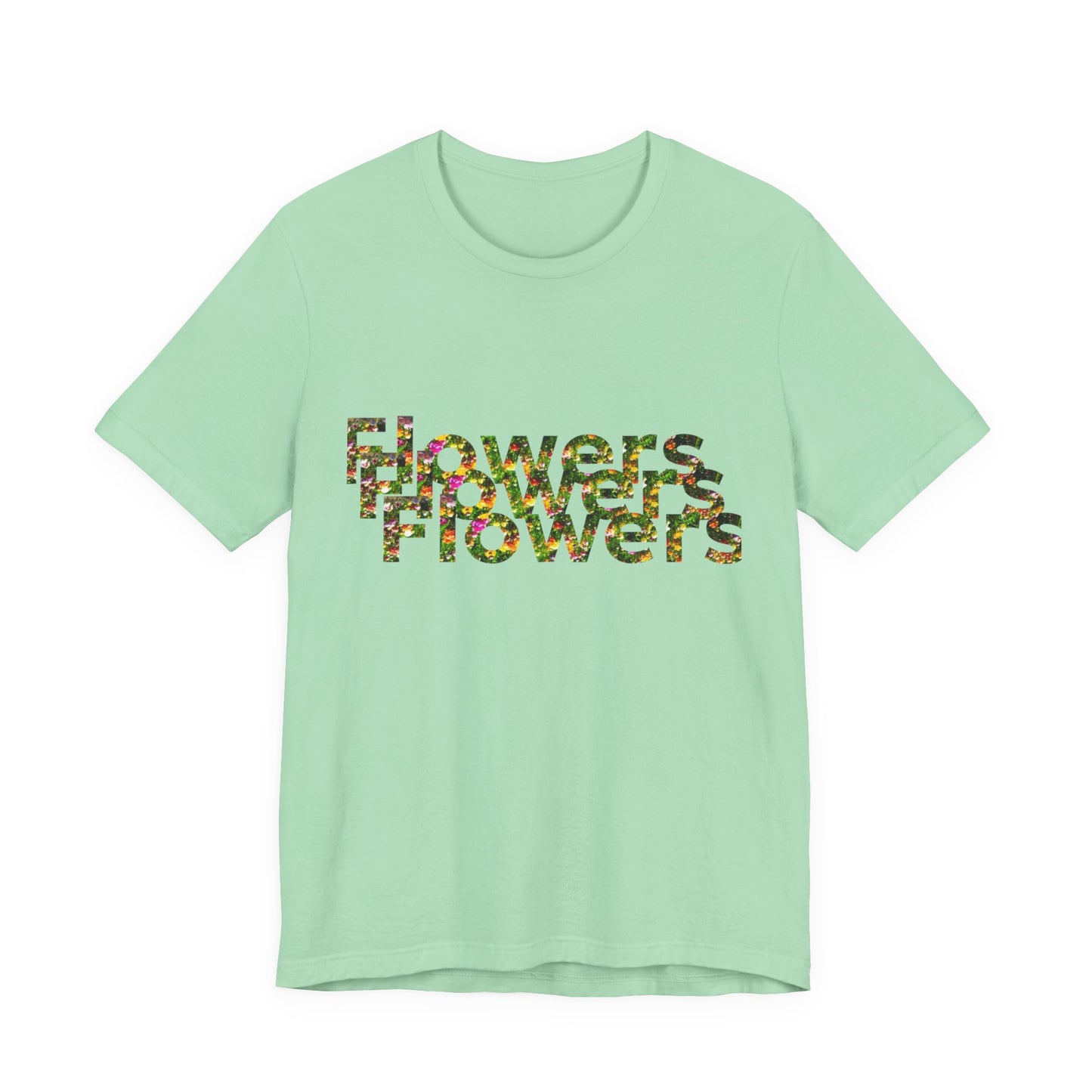 Floral 'Flowers' Unisex Jersey Tee – Perfect for Spring Celebrations