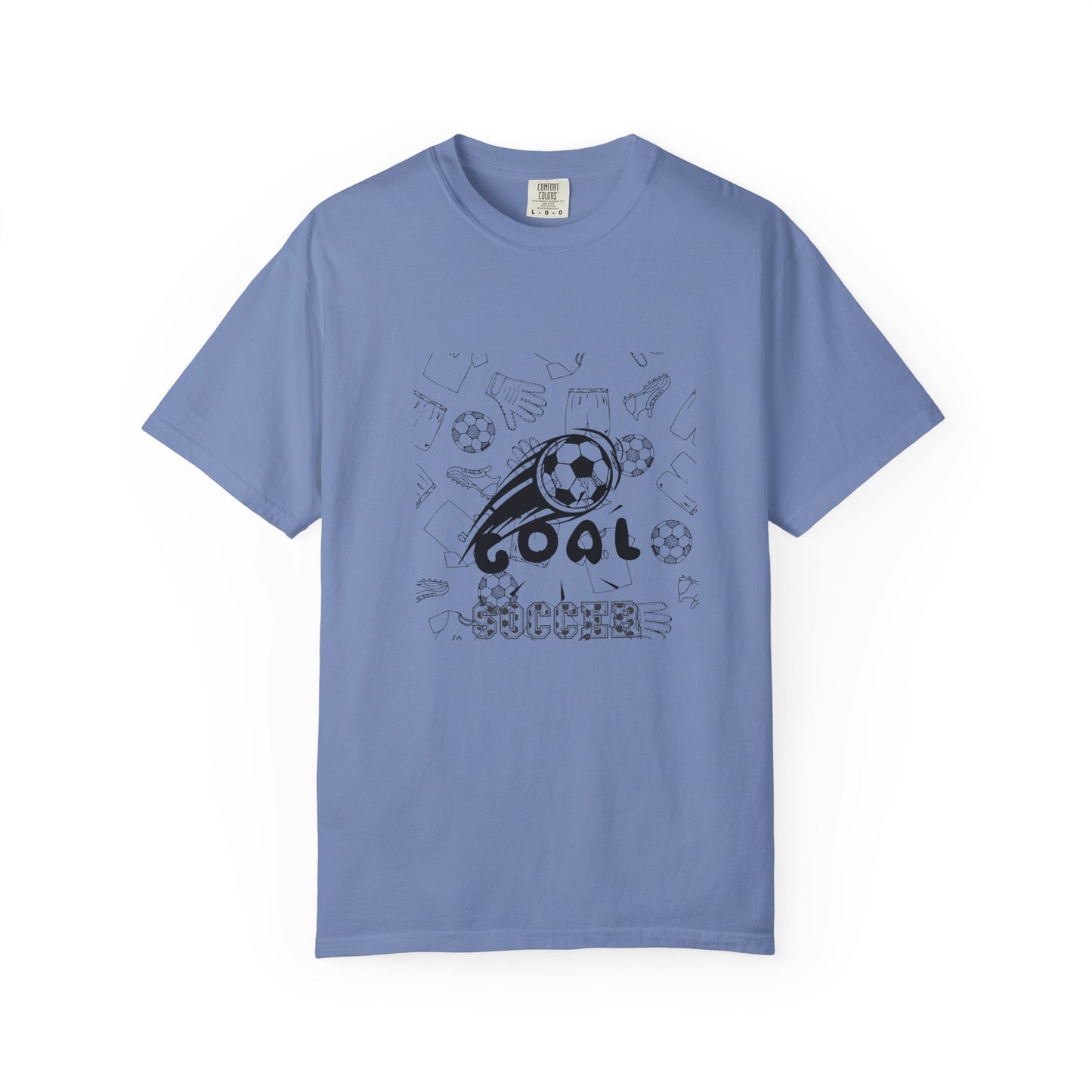 Goal Soccer Unisex Garment-Dyed T-Shirt - Perfect for Fans and Players