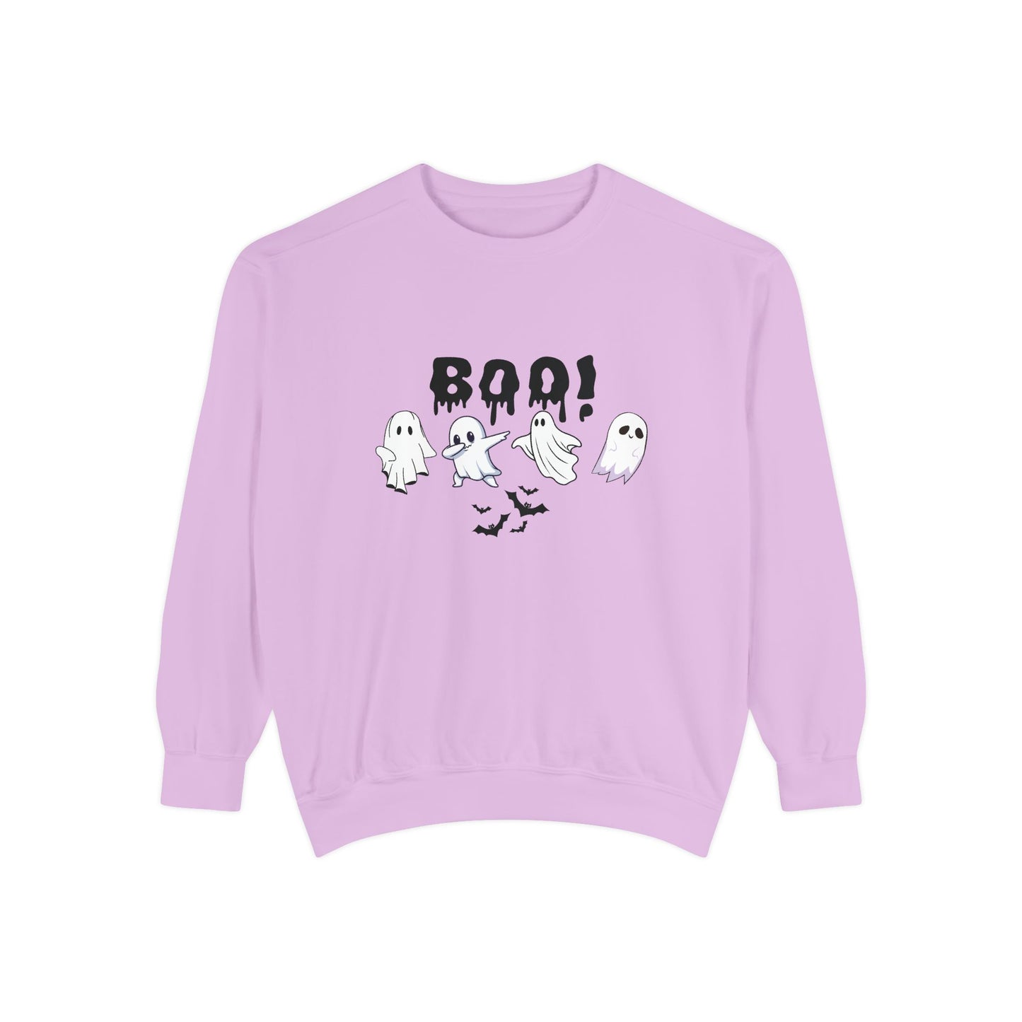 Boo Ghost Sweatshirt, Halloween Cozy Top, Unisex Fall Apparel, Spooky Season Gift, Casual Sweatshirt for Celebrations
