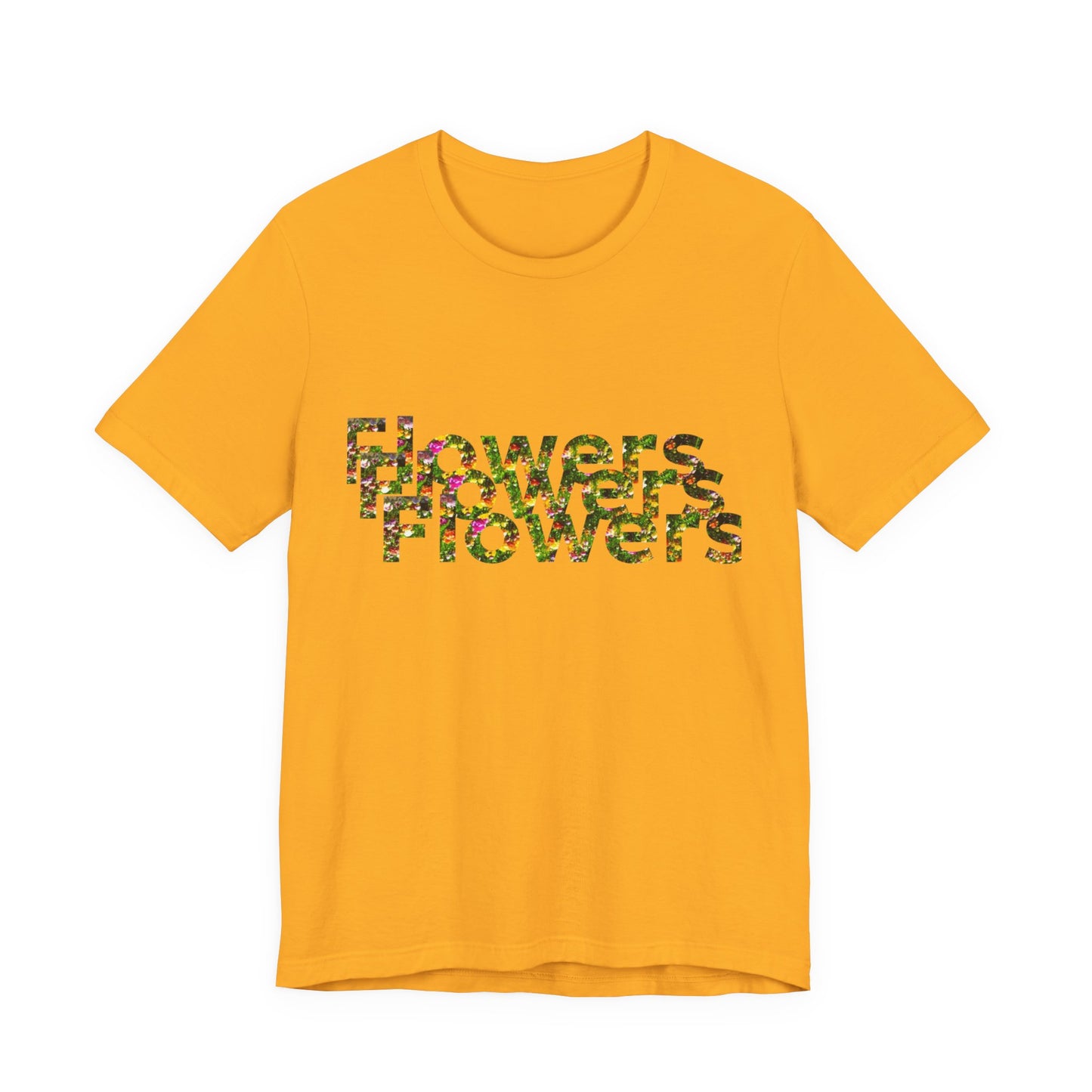 Floral 'Flowers' Unisex Jersey Tee – Perfect for Spring Celebrations