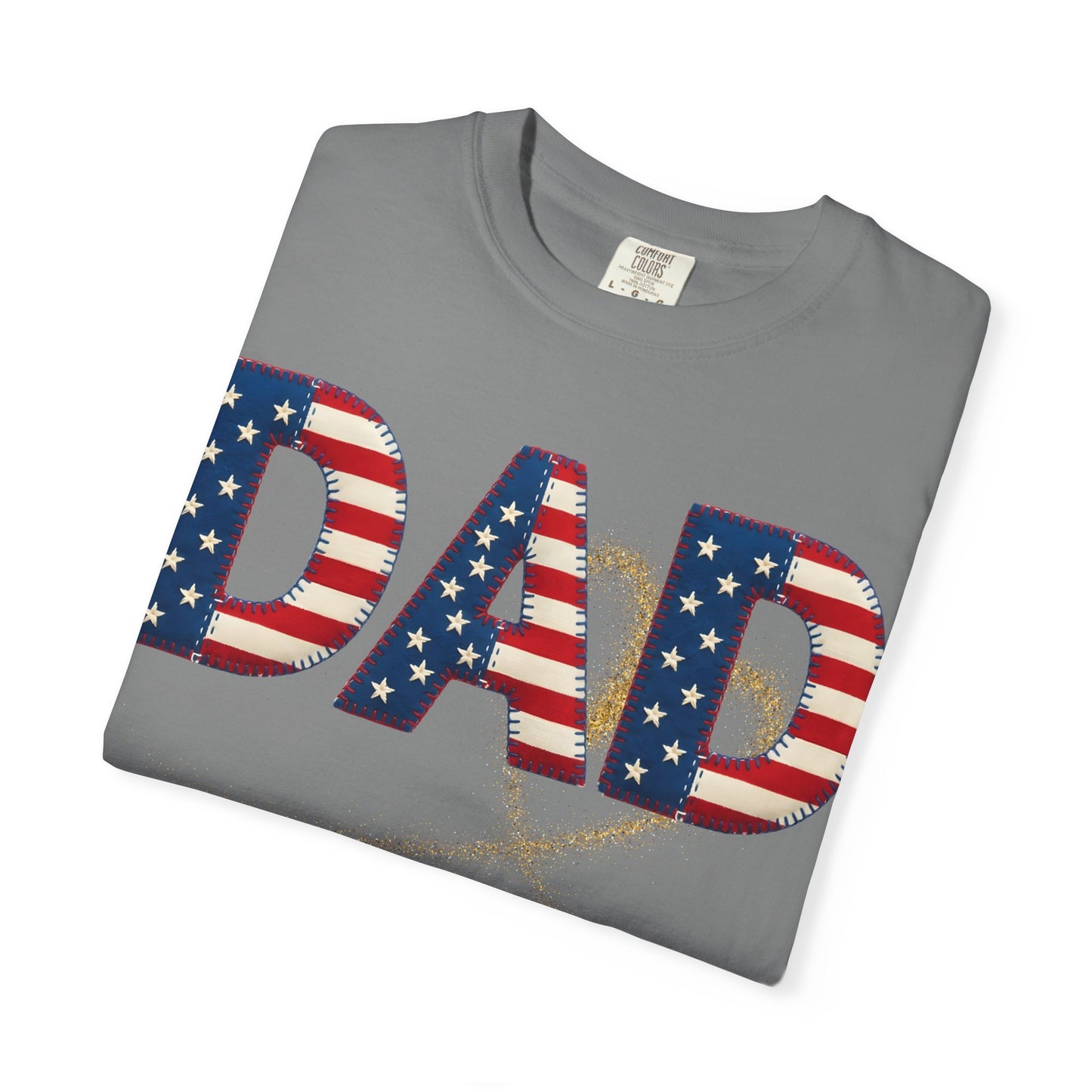 Patriotic DAD T-Shirt — American Flag Dad Tee for Father’s Day