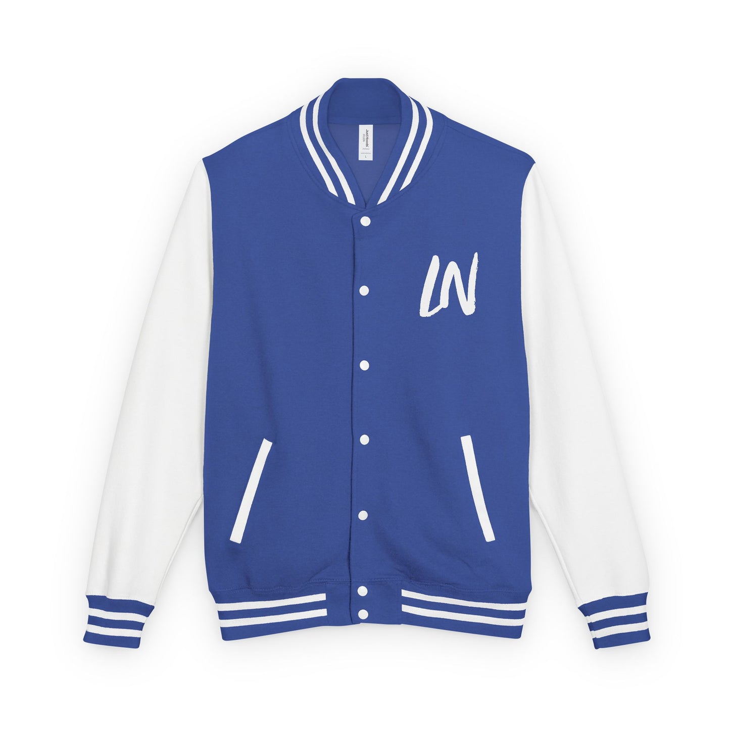 Letterman Jacket – Black & White Varsity Jacket with 'W' Initial and Back Number 1