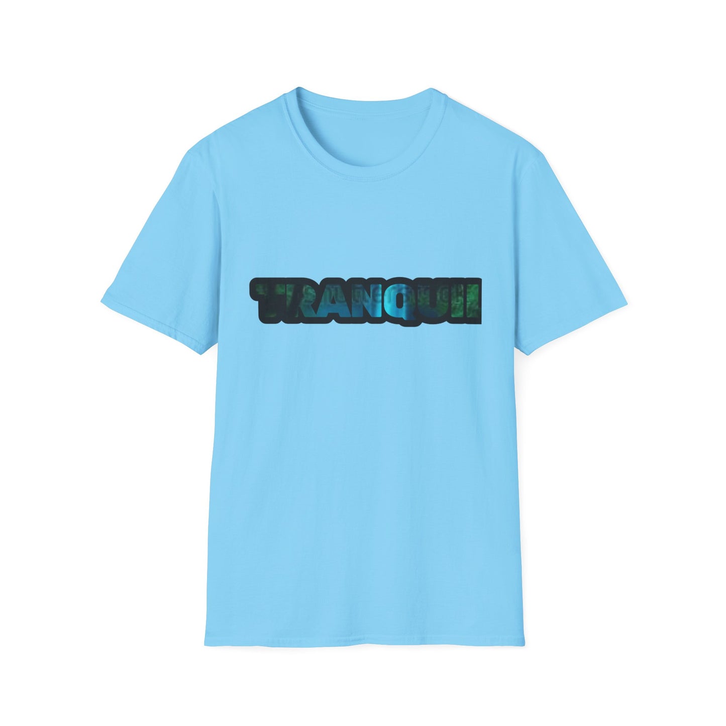 Tranquil Unisex Softstyle T-Shirt - Relaxing Vibe for Peace Lovers