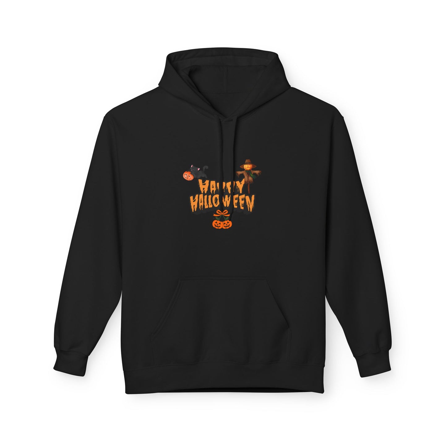 Halloween Fleece Hoodie, Cozy Trick or Treat Sweater, Unisex Fall Apparel, Spooky Season Gift, Festive Celebration Wear
