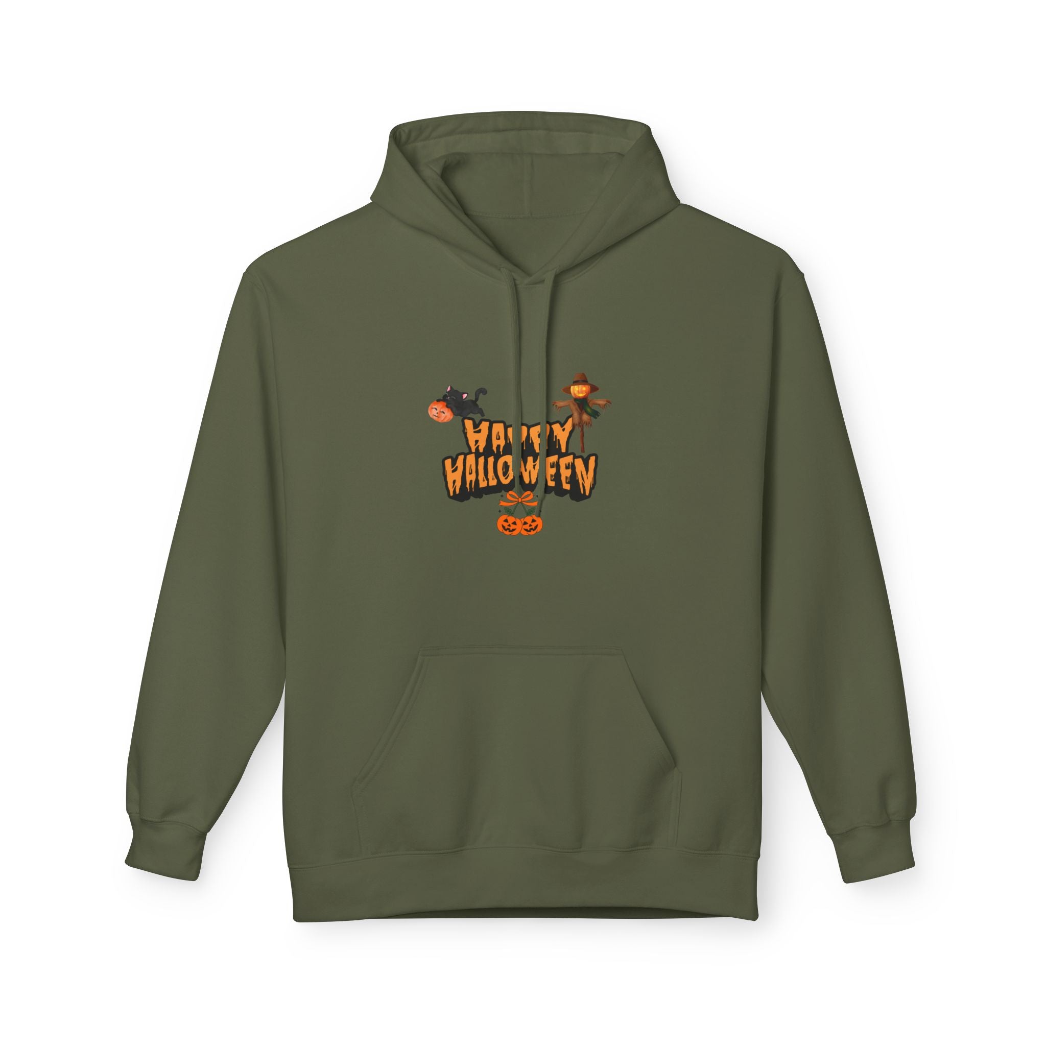 Halloween Fleece Hoodie, Cozy Trick or Treat Sweater, Unisex Fall Apparel, Spooky Season Gift, Festive Celebration Wear