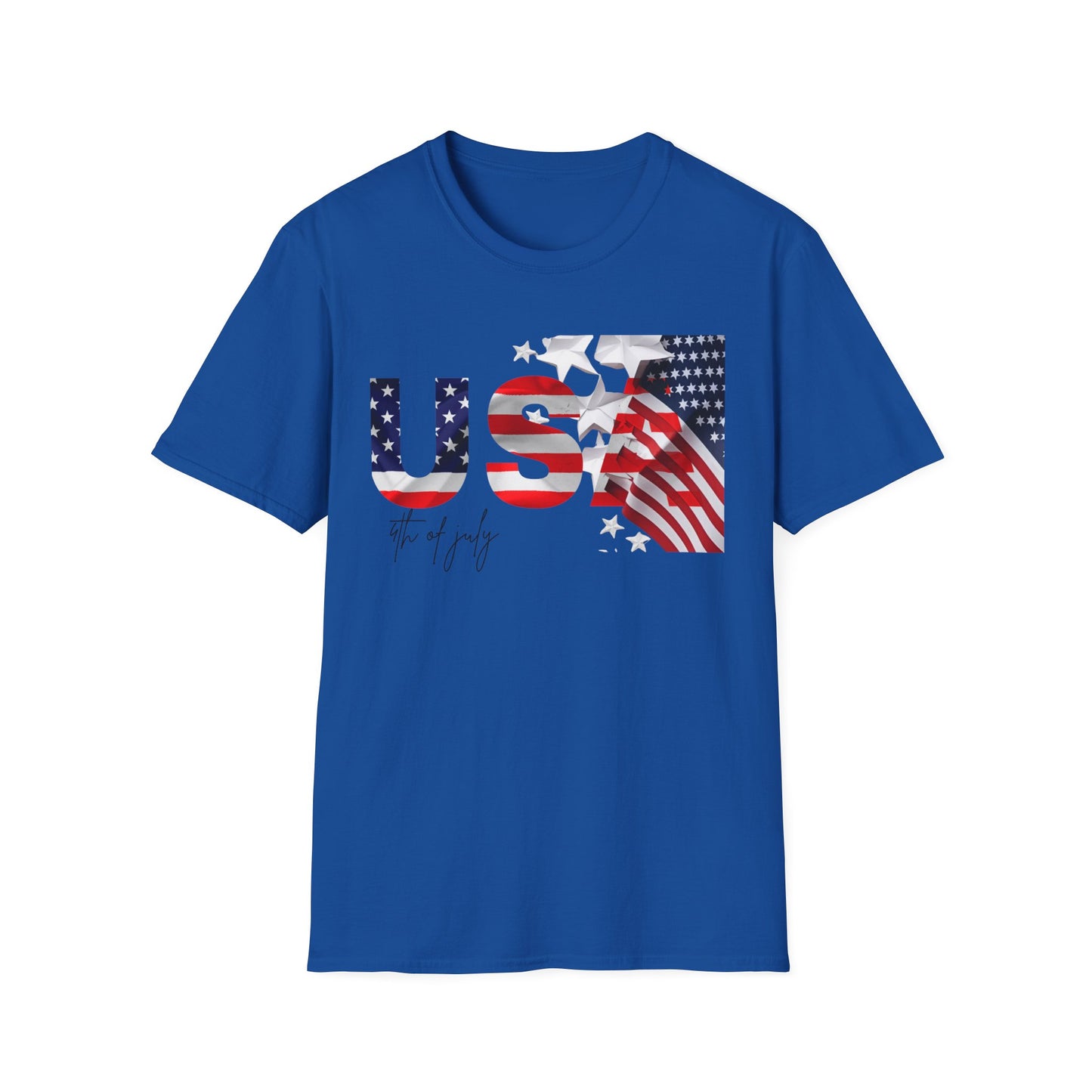 USA Flag Graphic T‑Shirt — 4th of July Patriotic Tee
