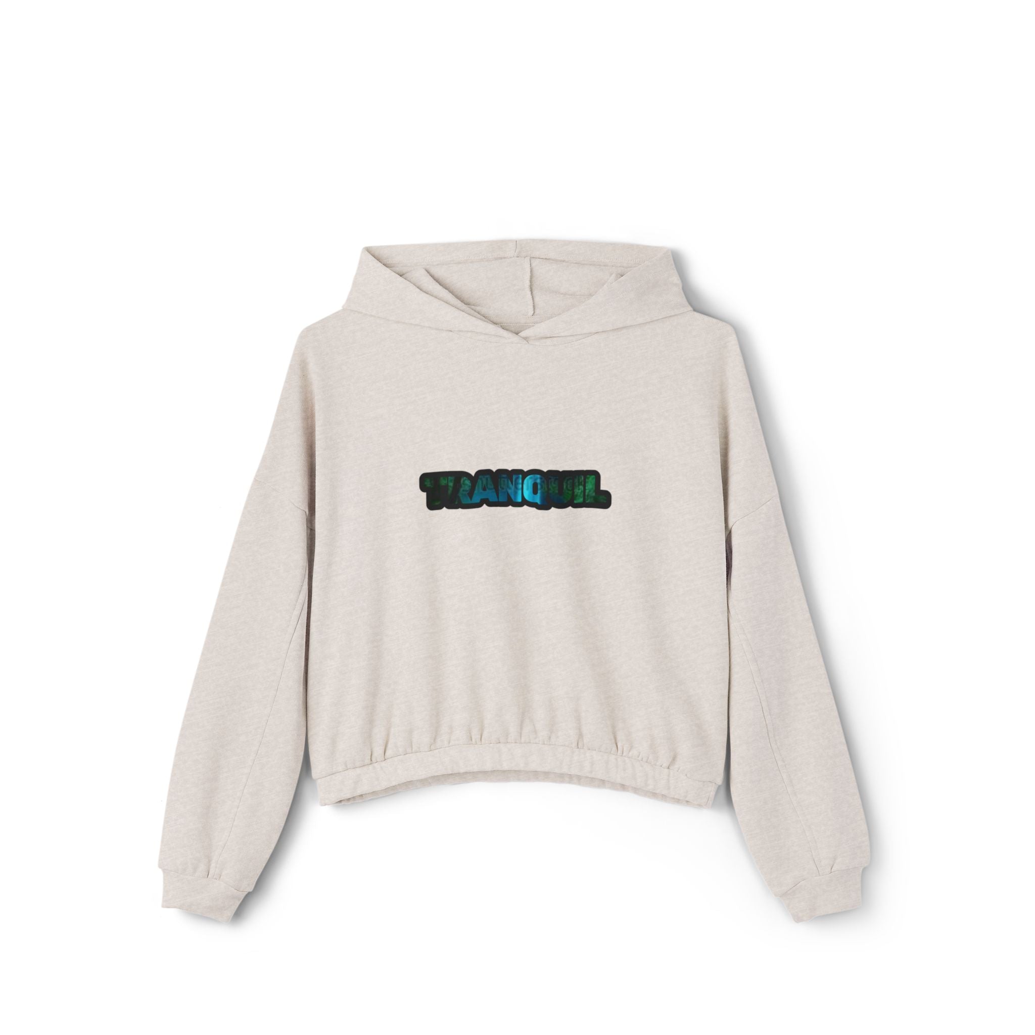 Tranquil Women's Cinched Bottom Hoodie | Cozy Casual, Gift for Her, Relaxed Vibes, Everyday Comfort, Perfect for Self-Care.