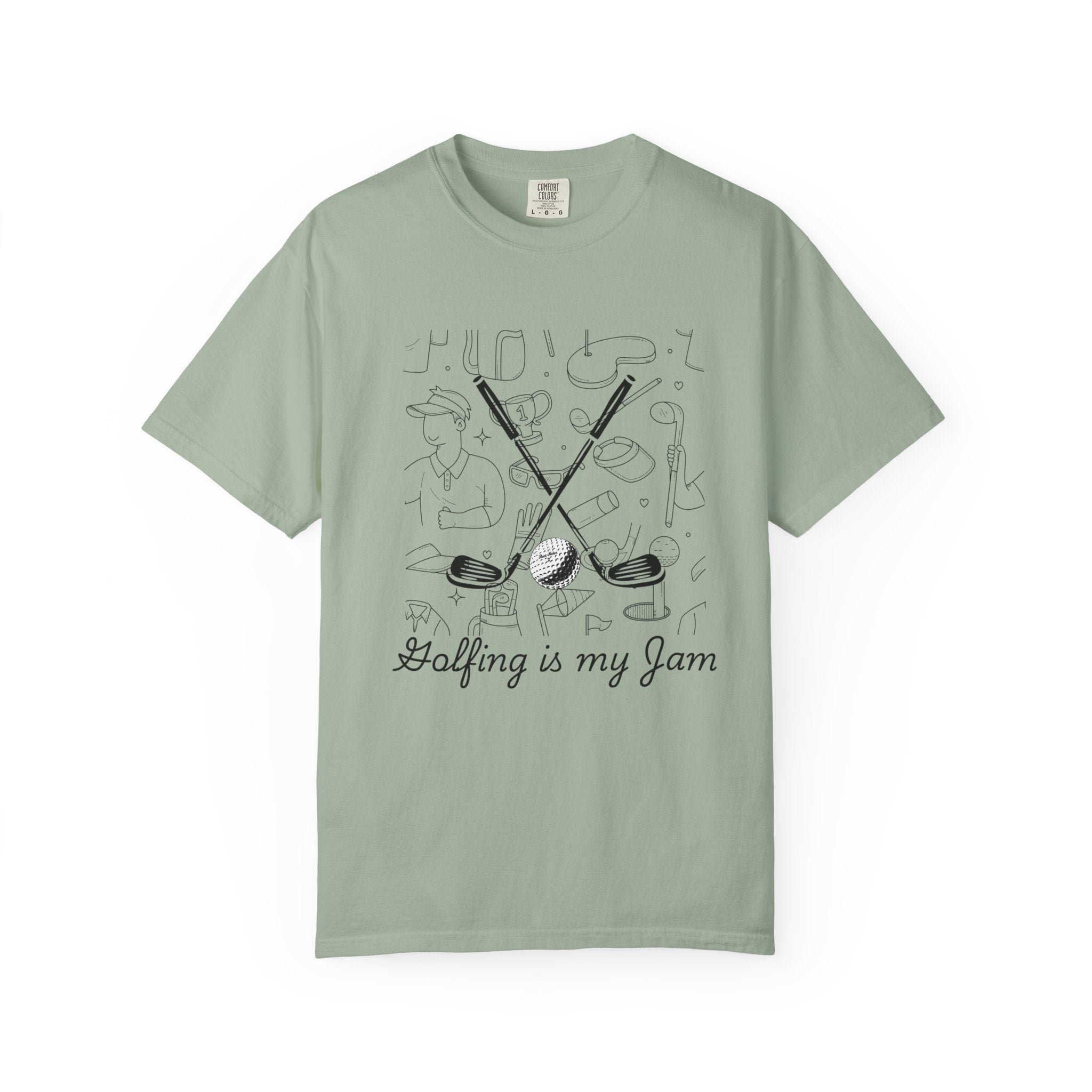 Golfing Is My Jam Unisex Garment-Dyed T-Shirt