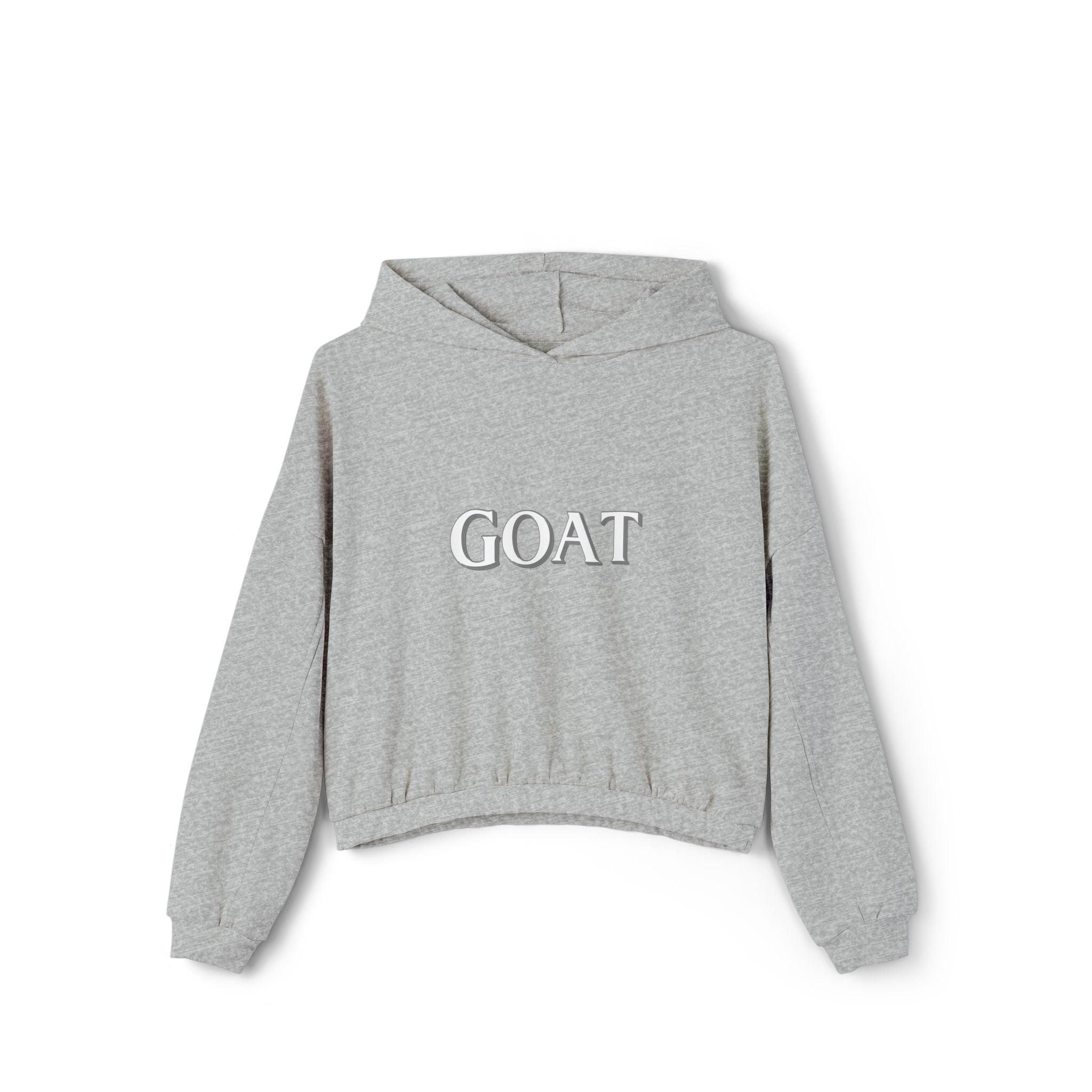 GOAT Women's Cinched Bottom Hoodie, Casual Hoodie, Trendy Sweatshirt, Gift for Her, Everyday Wear, Stylish Hooded Top