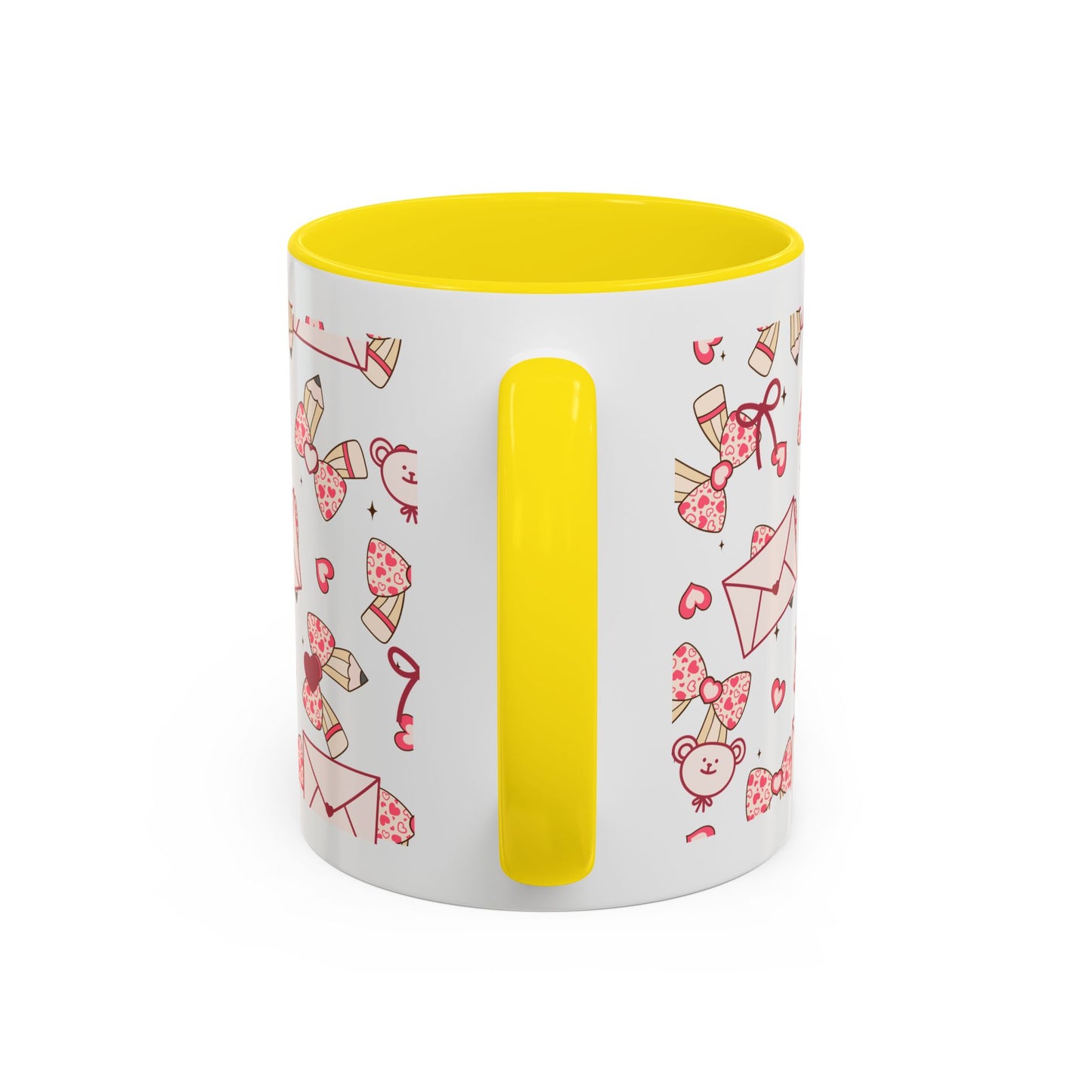 Valentine Love Pattern Accent Coffee Mug (11/15oz)