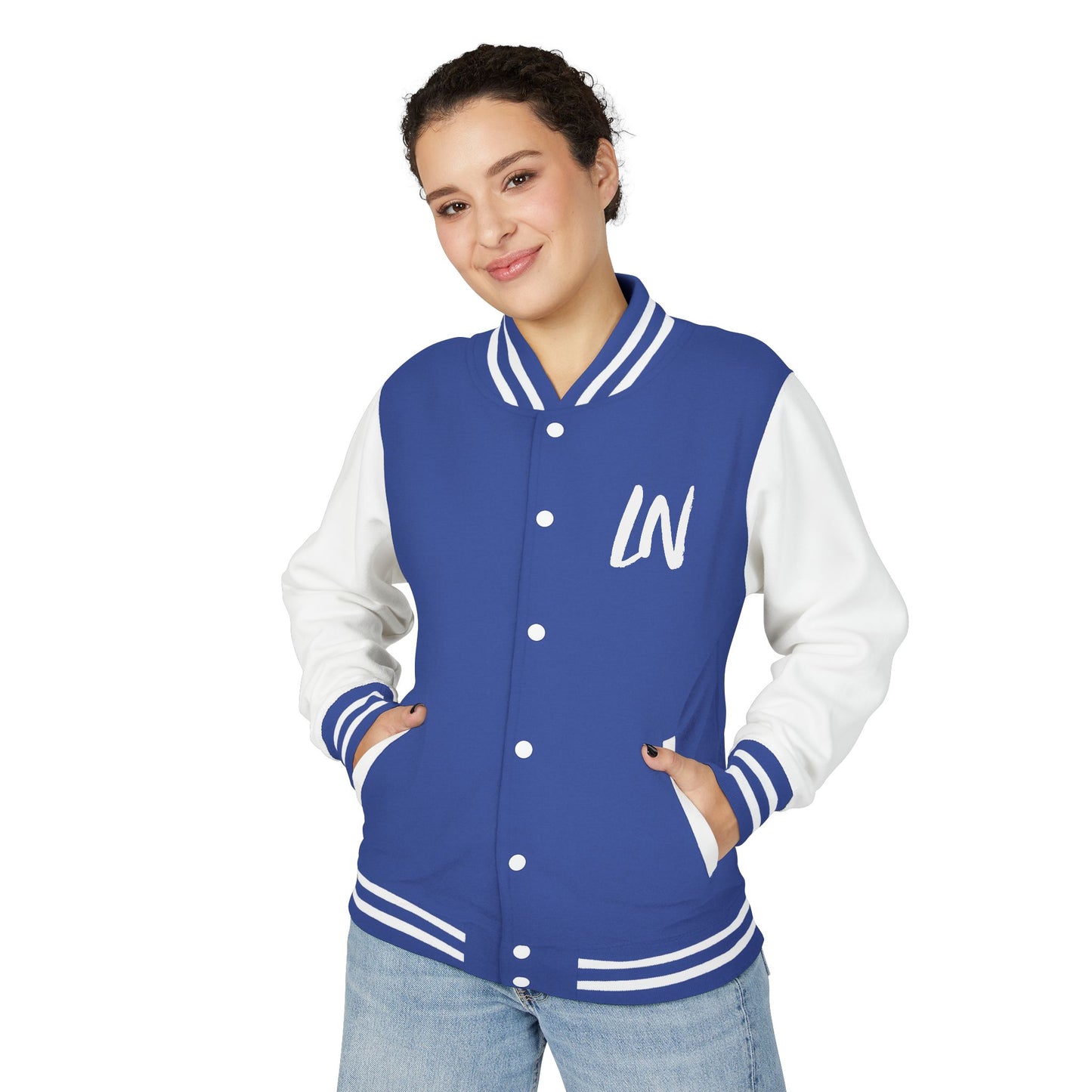 Letterman Jacket – Black & White Varsity Jacket with 'W' Initial and Back Number 1