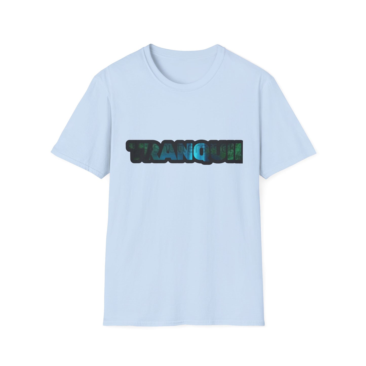 Tranquil Unisex Softstyle T-Shirt - Relaxing Vibe for Peace Lovers