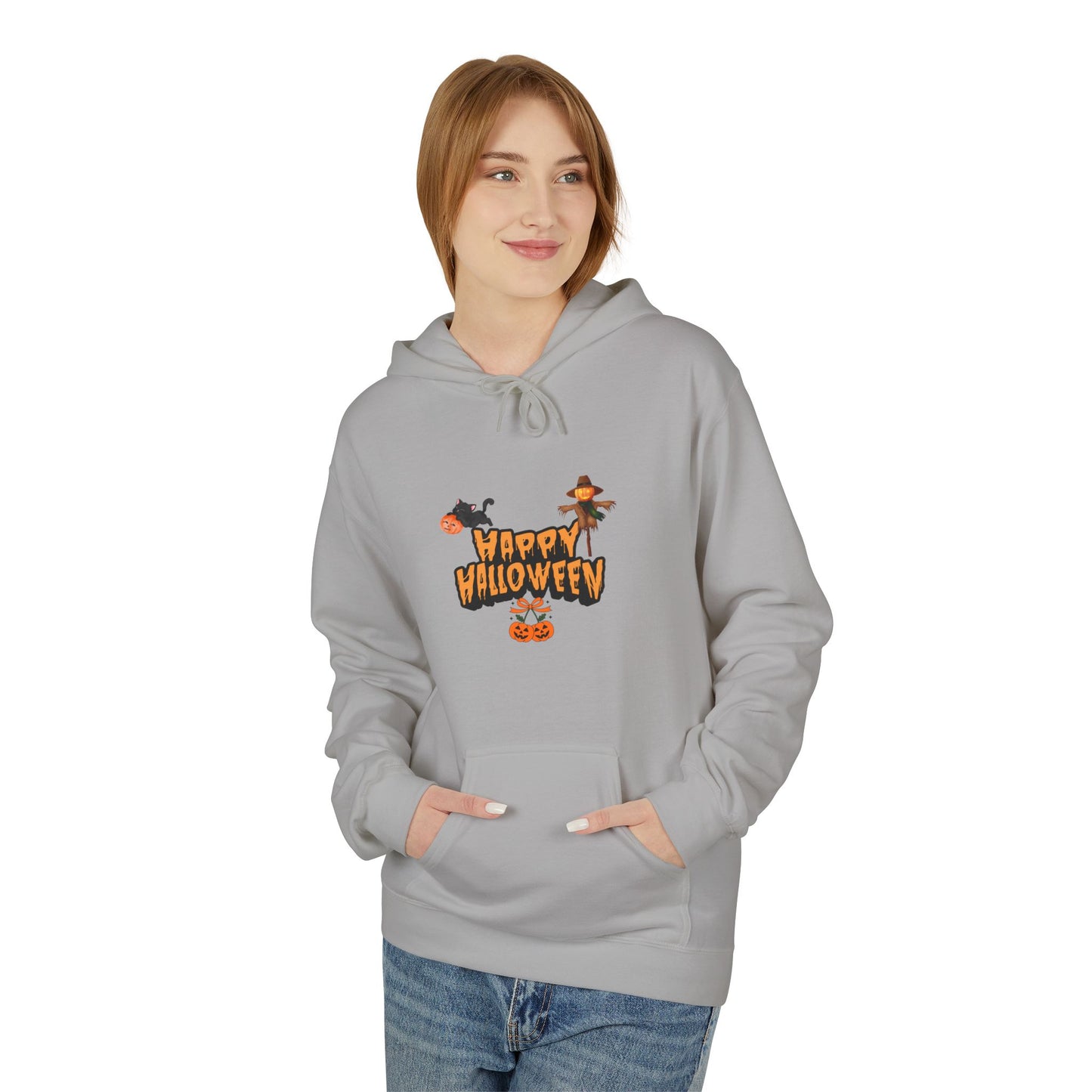 Halloween Fleece Hoodie, Cozy Trick or Treat Sweater, Unisex Fall Apparel, Spooky Season Gift, Festive Celebration Wear
