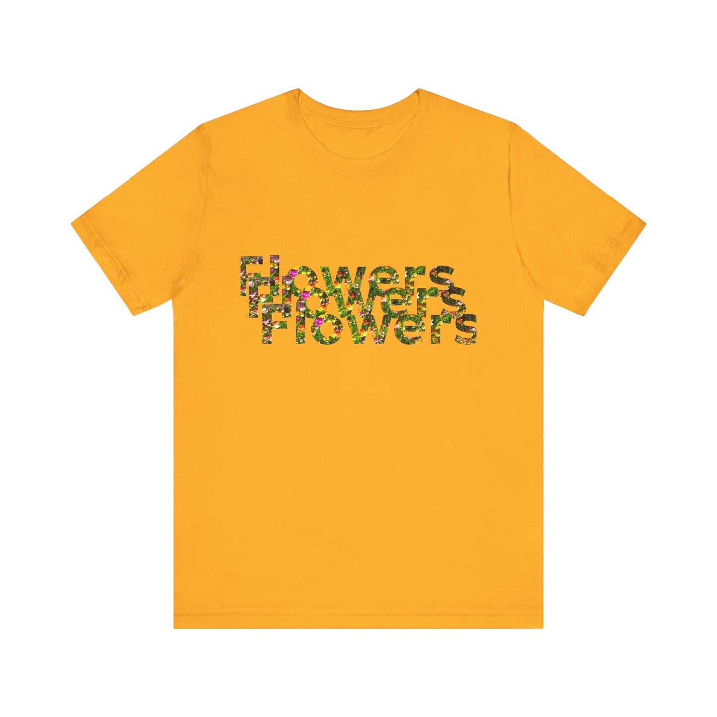 Floral 'Flowers' Unisex Jersey Tee – Perfect for Spring Celebrations