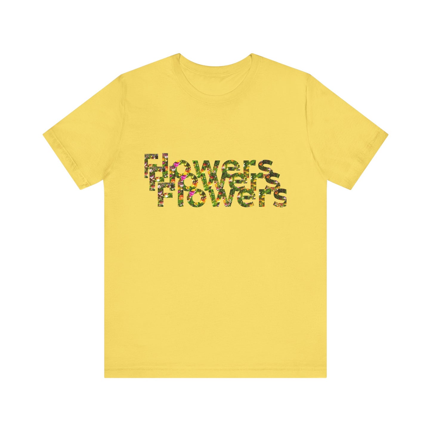 Floral 'Flowers' Unisex Jersey Tee – Perfect for Spring Celebrations