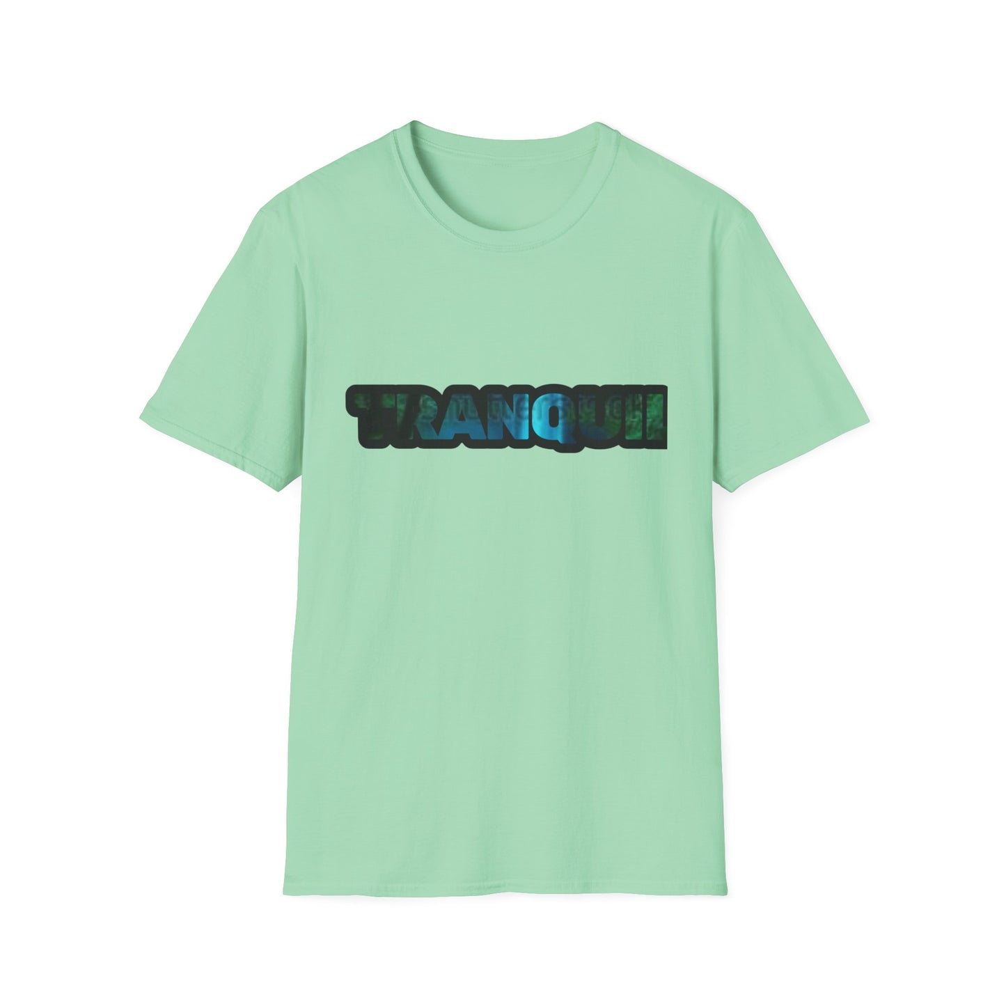 Tranquil Unisex Softstyle T-Shirt - Relaxing Vibe for Peace Lovers