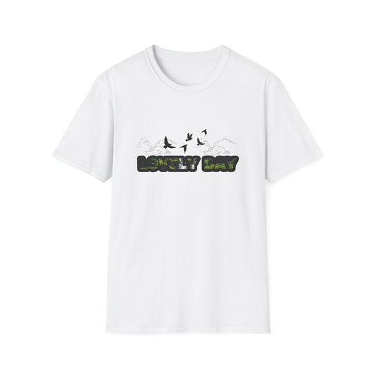 Unisex Softstyle T-Shirt - "Lonely Way" Birds Graphic Tee for Nature Lovers