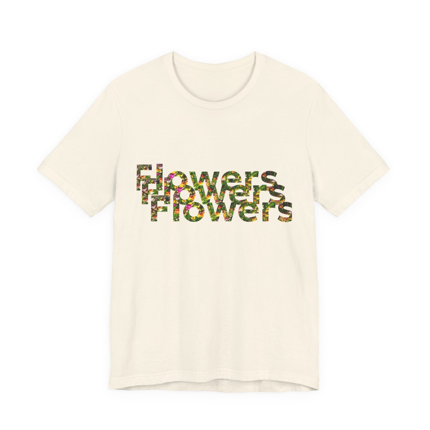 Floral 'Flowers' Unisex Jersey Tee – Perfect for Spring Celebrations