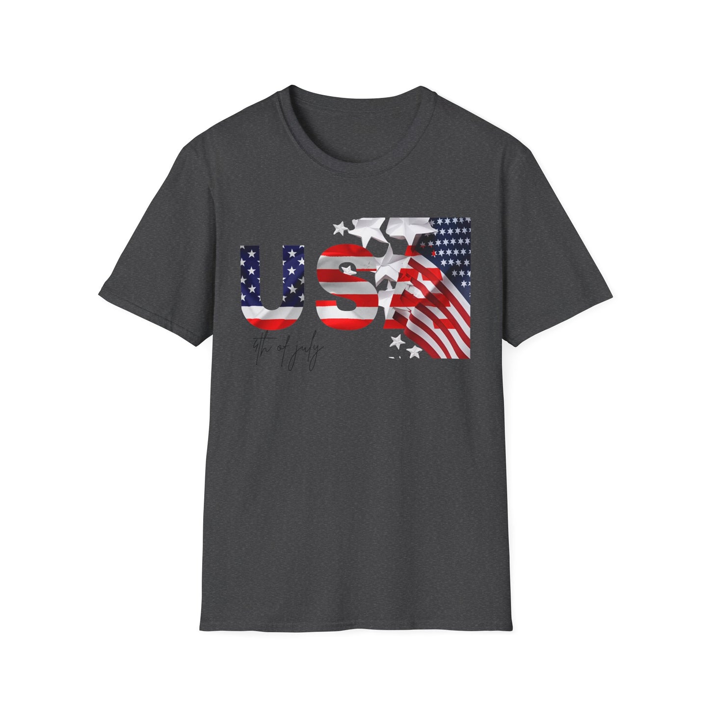 USA Flag Graphic T‑Shirt — 4th of July Patriotic Tee