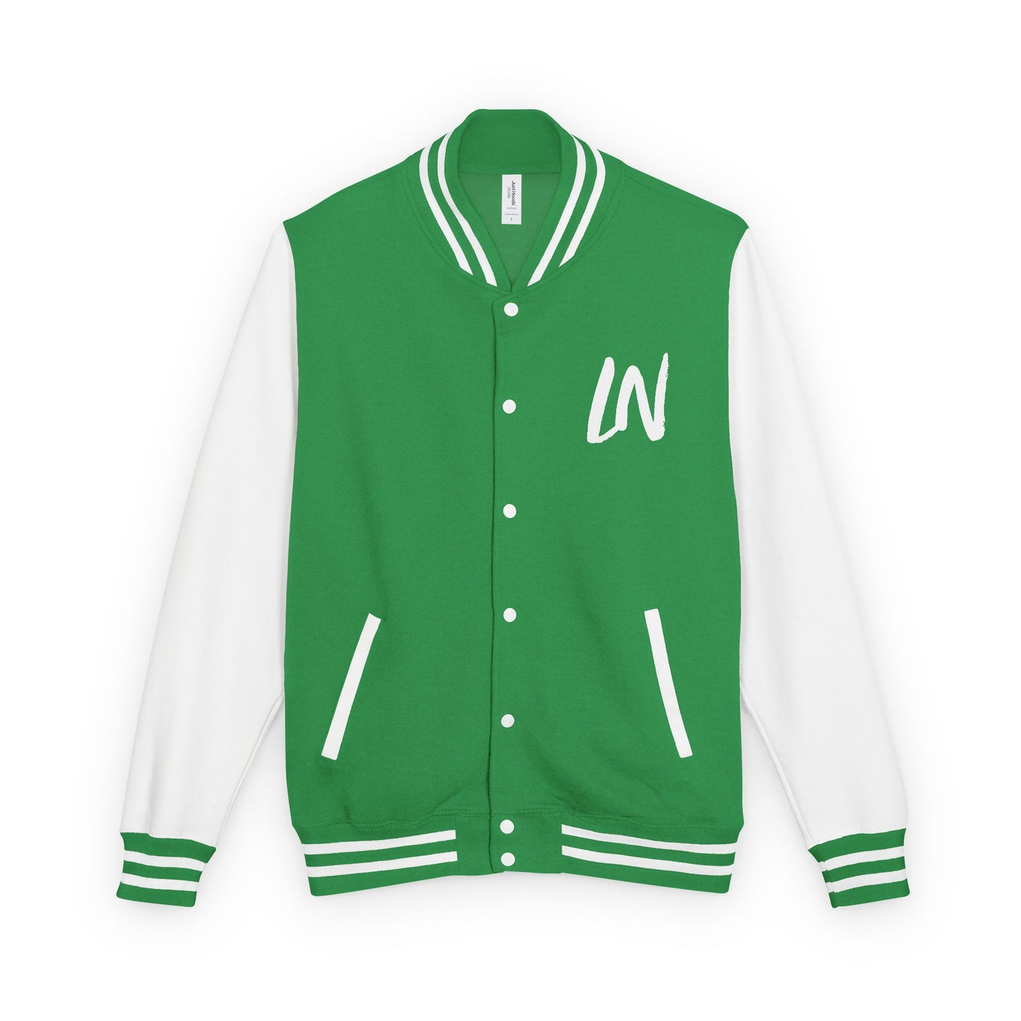 Letterman Jacket – Black & White Varsity Jacket with 'W' Initial and Back Number 1