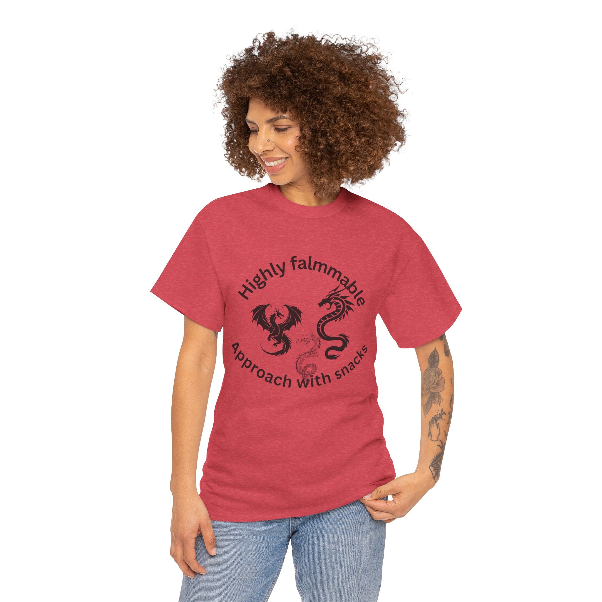 dragon Unisex Heavy Cotton Tee - Stylish Automotive T-Shirt