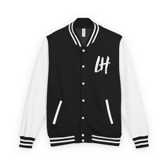 Varsity Jacket — Black & White '44' Letterman Jacket