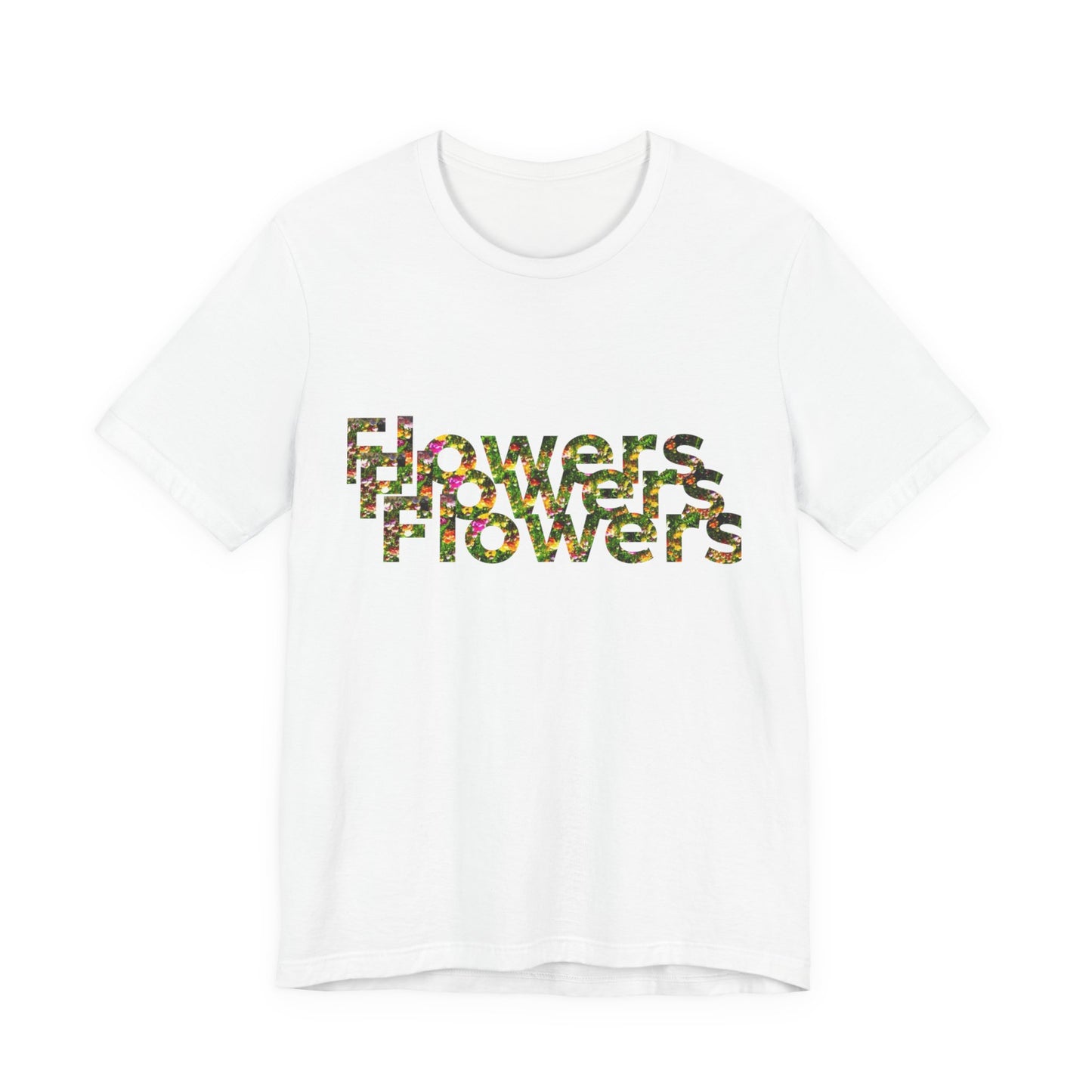 Floral 'Flowers' Unisex Jersey Tee – Perfect for Spring Celebrations