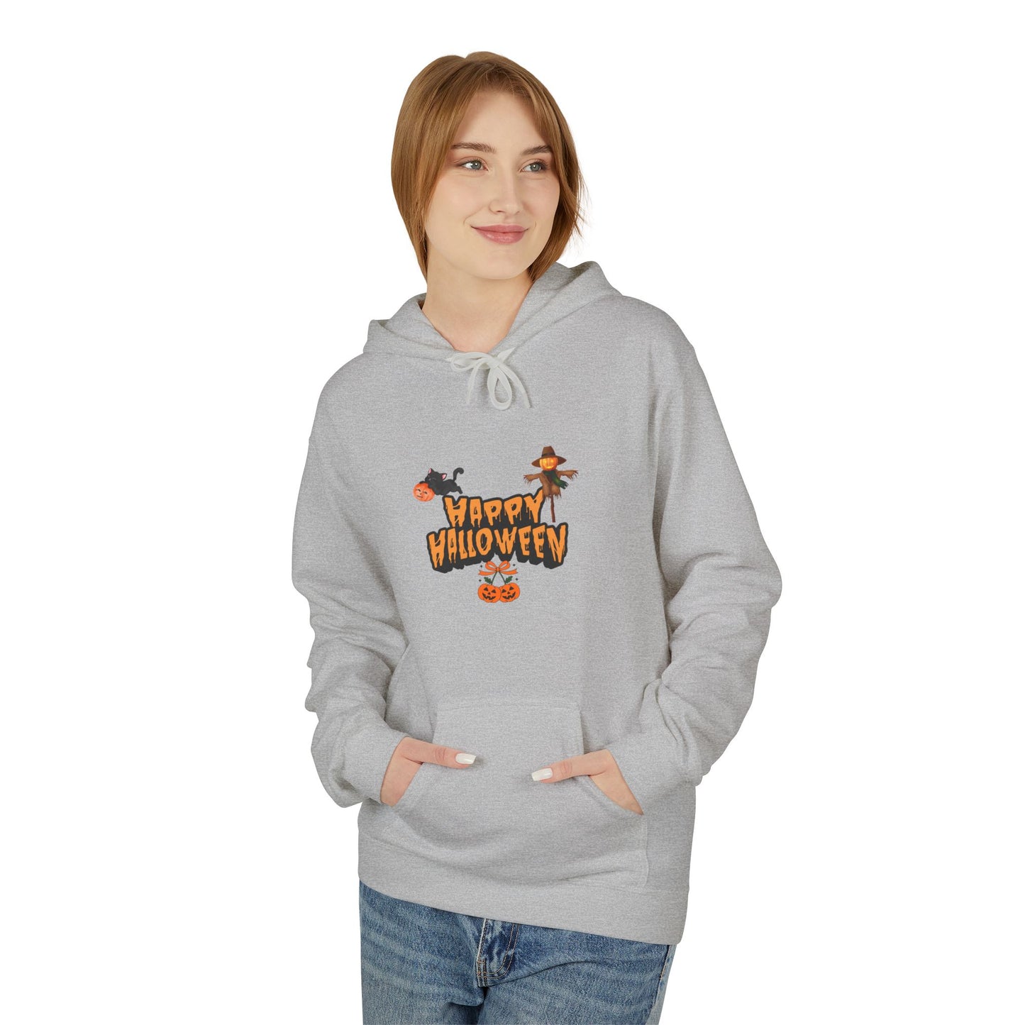 Halloween Fleece Hoodie, Cozy Trick or Treat Sweater, Unisex Fall Apparel, Spooky Season Gift, Festive Celebration Wear