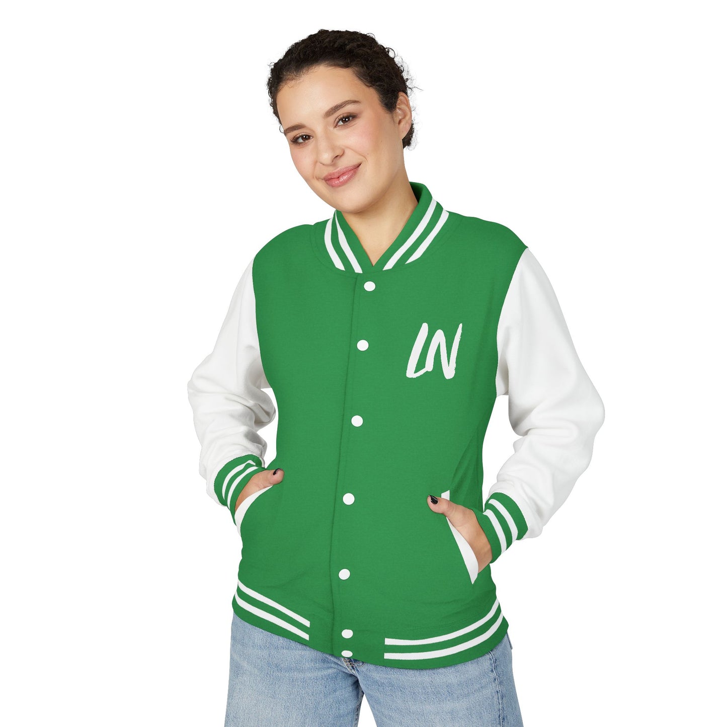 Letterman Jacket – Black & White Varsity Jacket with 'W' Initial and Back Number 1