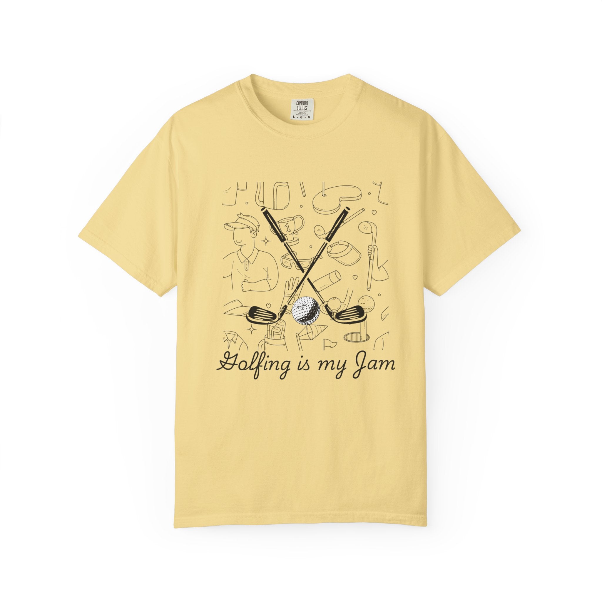 Golfing Is My Jam Unisex Garment-Dyed T-Shirt