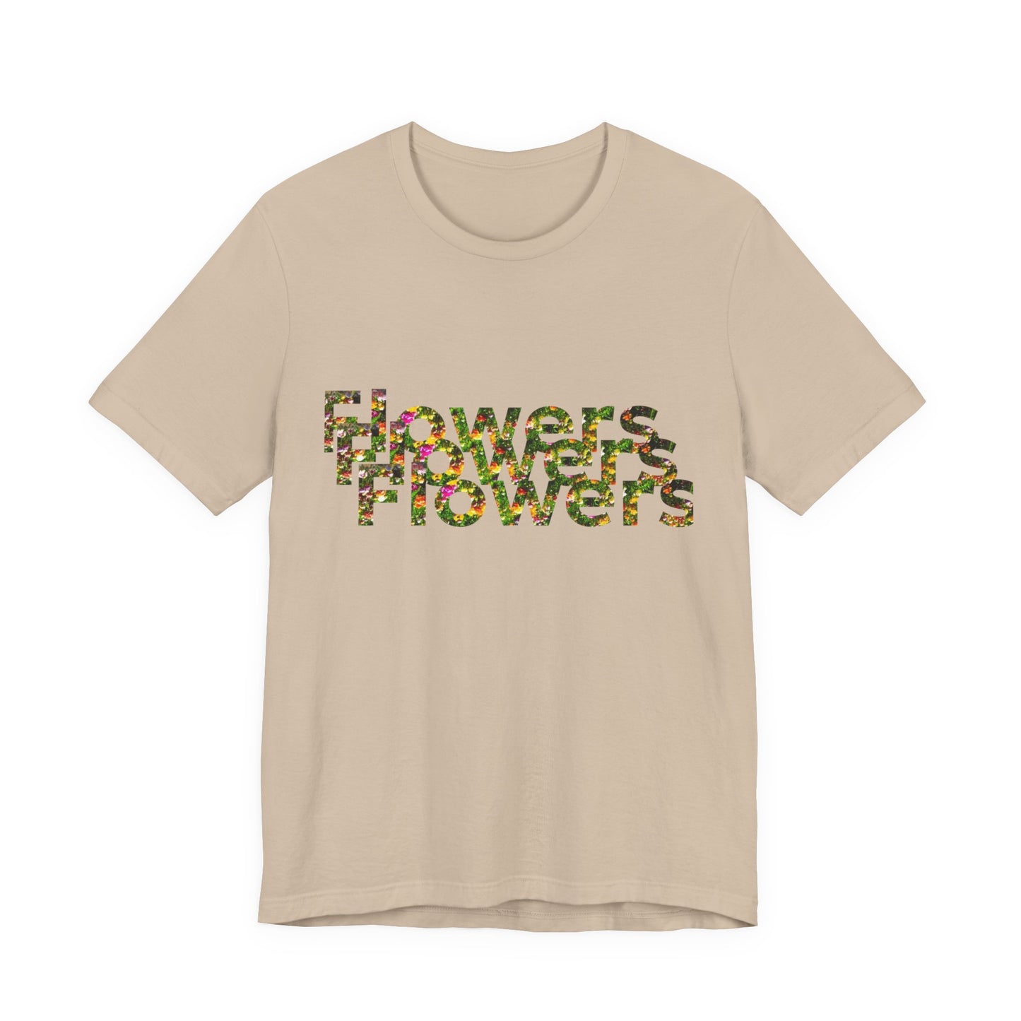 Floral 'Flowers' Unisex Jersey Tee – Perfect for Spring Celebrations