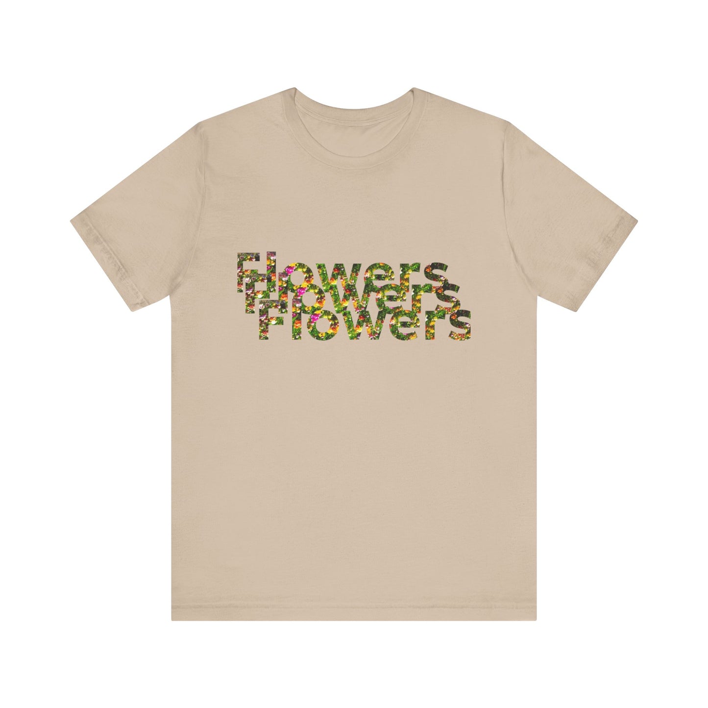 Floral 'Flowers' Unisex Jersey Tee – Perfect for Spring Celebrations