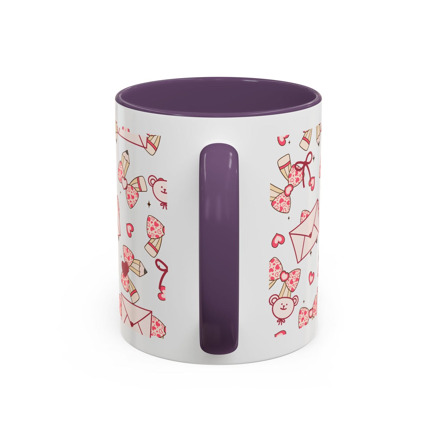 Valentine Love Pattern Accent Coffee Mug (11/15oz)