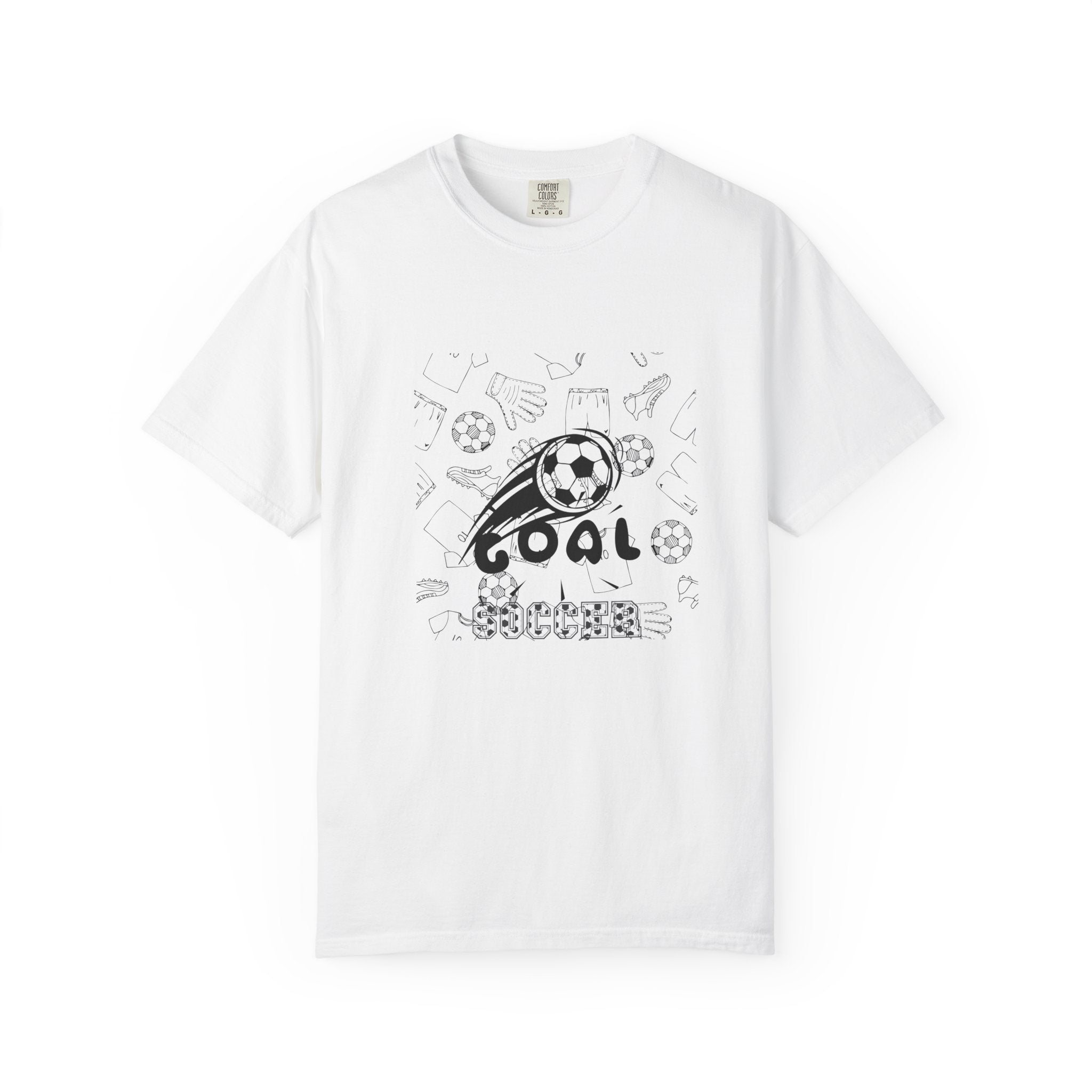 Goal Soccer Unisex Garment-Dyed T-Shirt - Perfect for Fans and Players