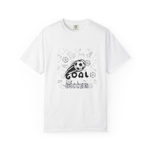 Goal Soccer Unisex Garment-Dyed T-Shirt - Perfect for Fans and Players