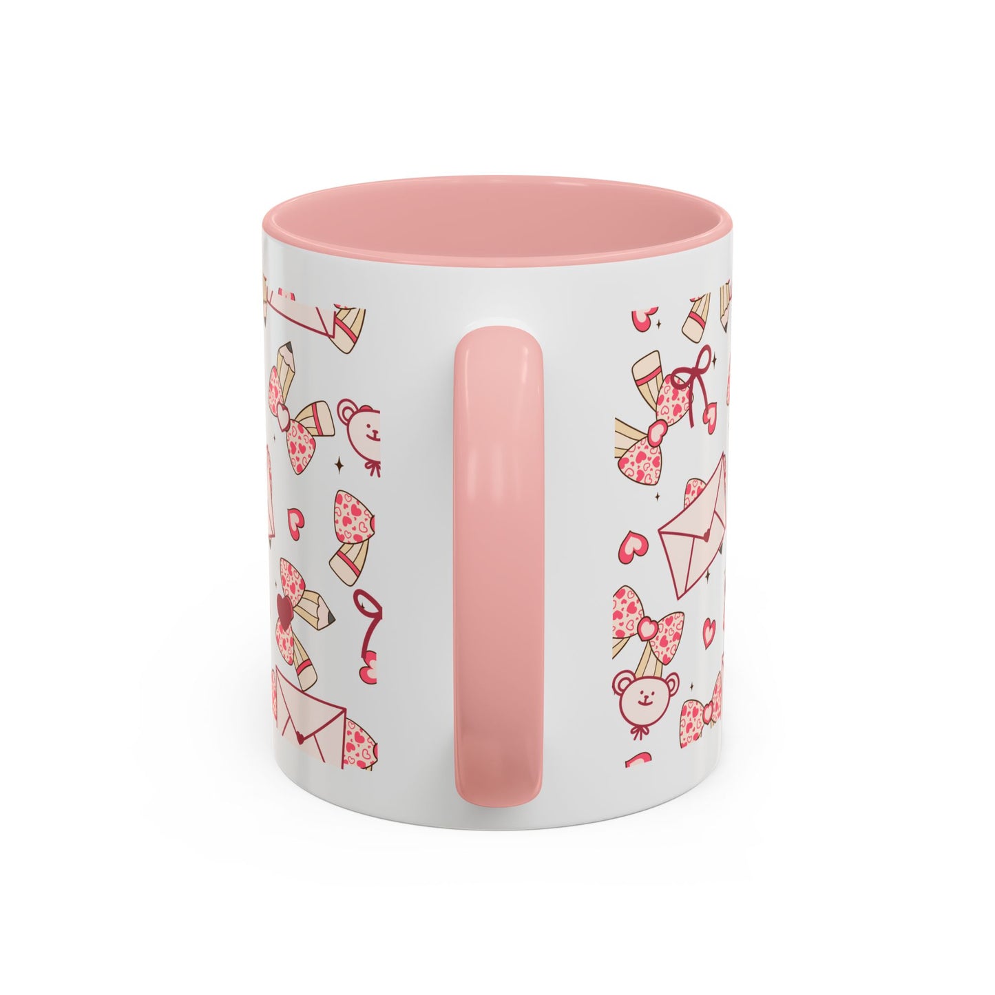 Valentine Love Pattern Accent Coffee Mug (11/15oz)