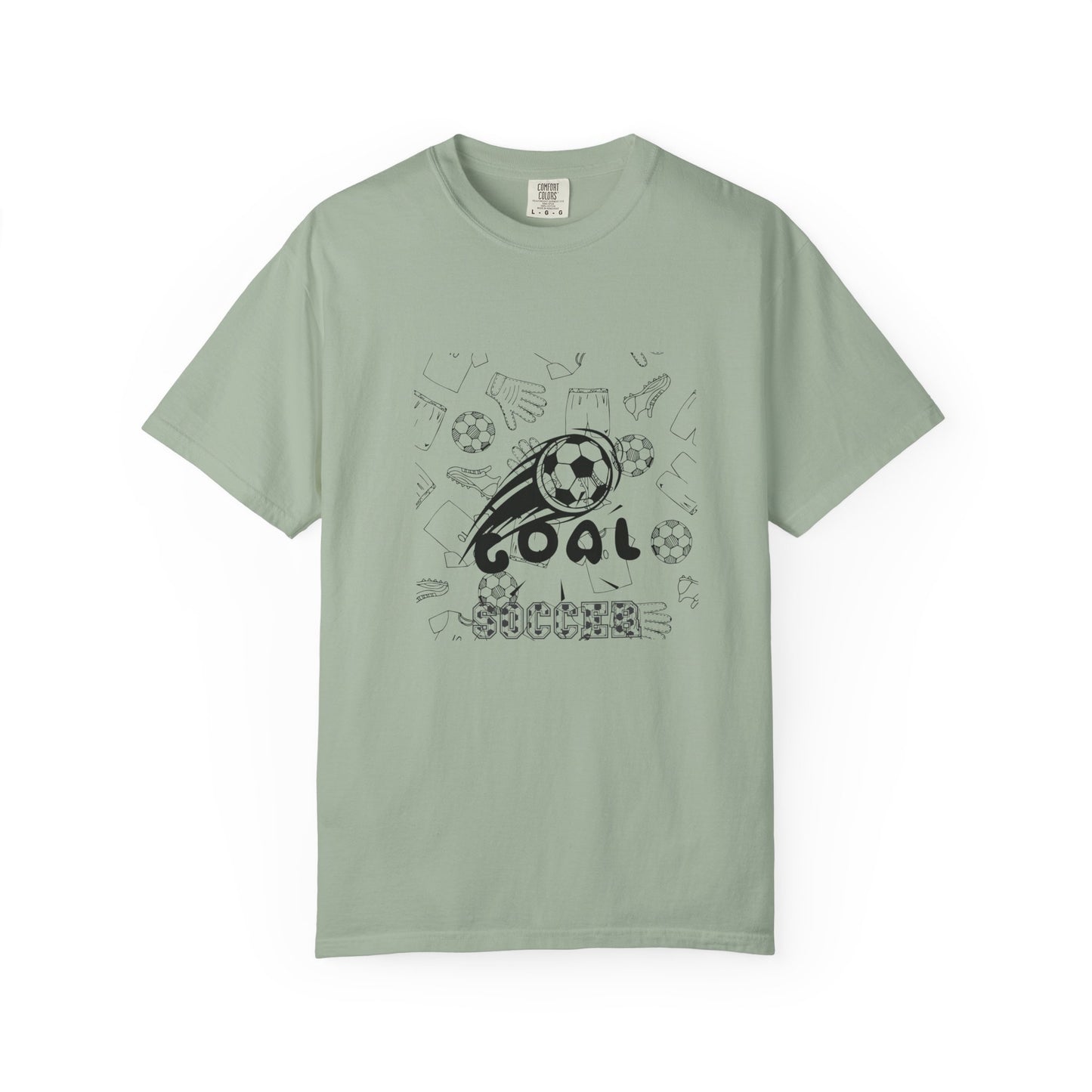 Goal Soccer Unisex Garment-Dyed T-Shirt - Perfect for Fans and Players