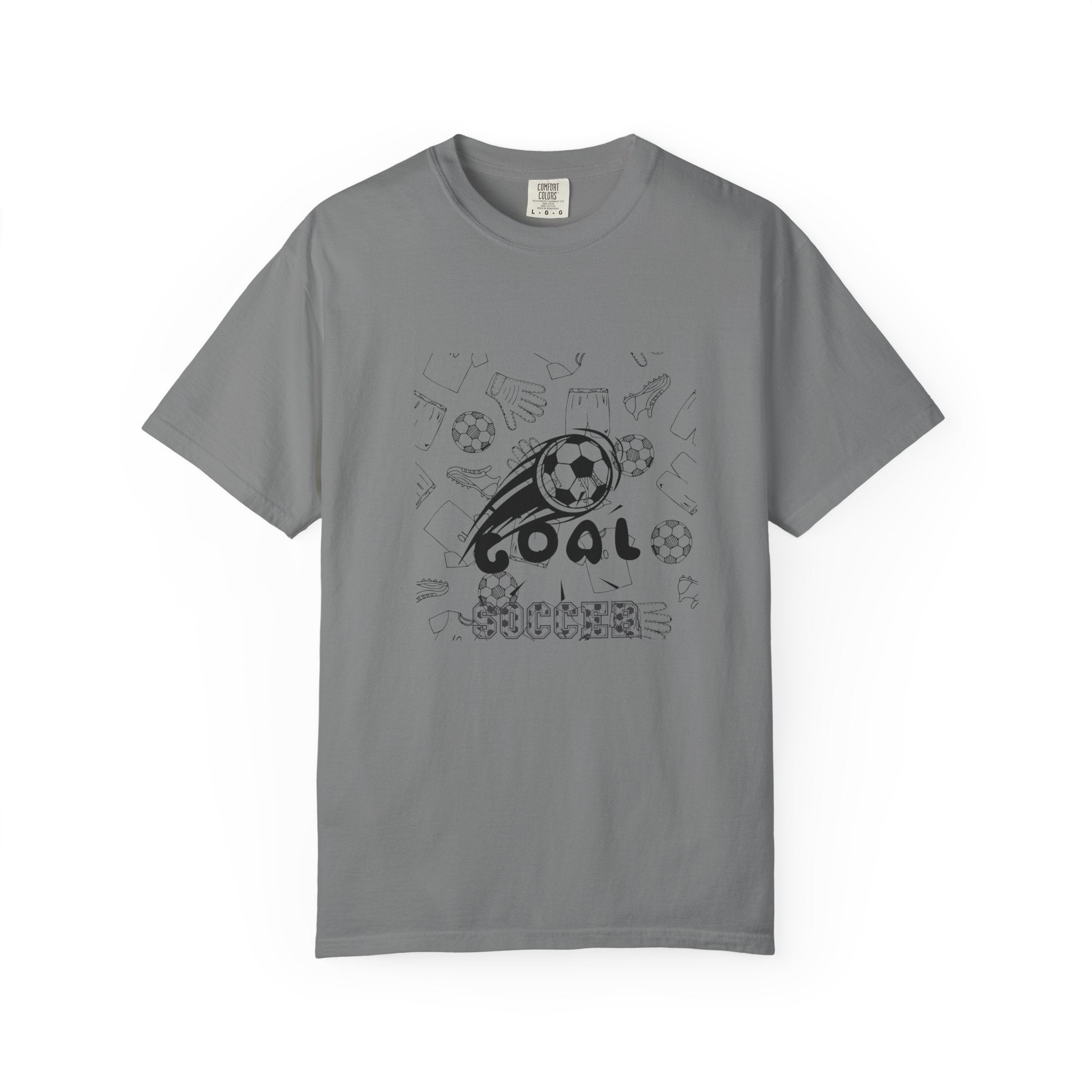 Goal Soccer Unisex Garment-Dyed T-Shirt - Perfect for Fans and Players