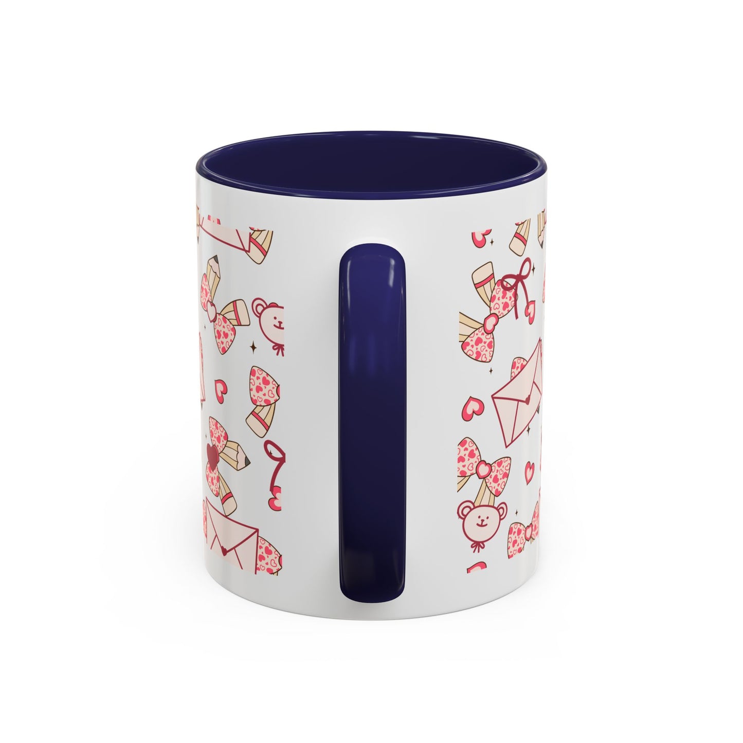 Valentine Love Pattern Accent Coffee Mug (11/15oz)