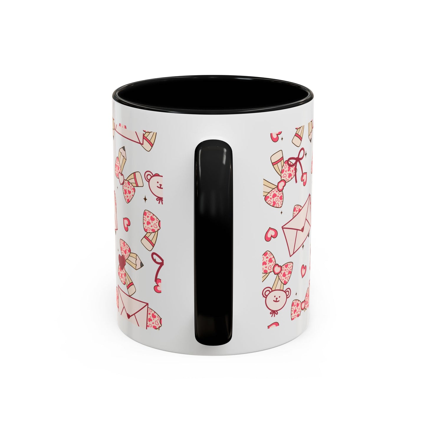 Valentine Love Pattern Accent Coffee Mug (11/15oz)