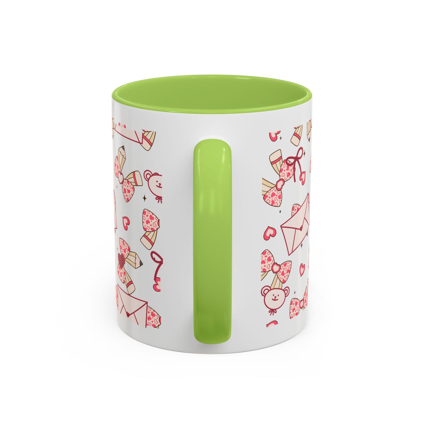 Valentine Love Pattern Accent Coffee Mug (11/15oz)