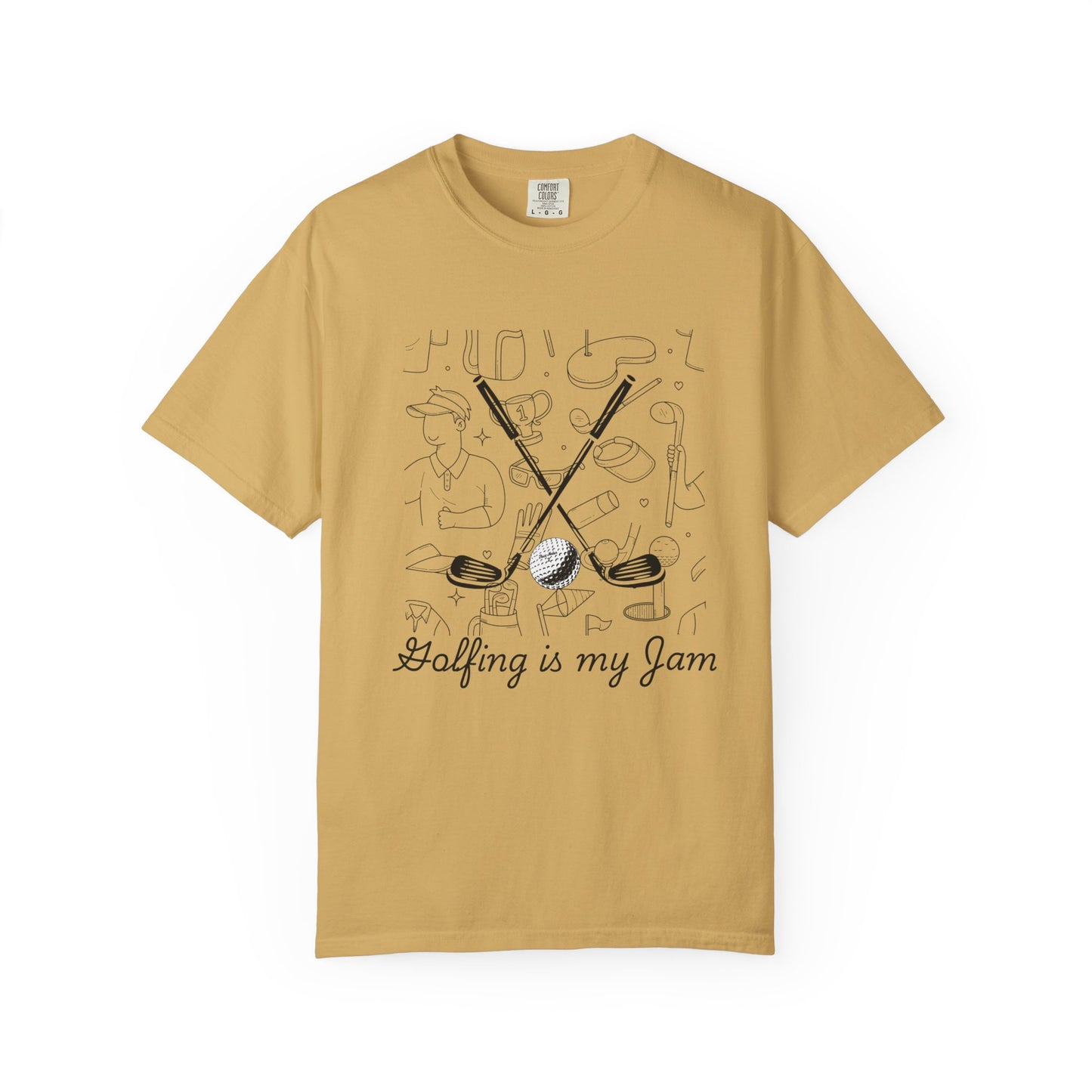 Golfing Is My Jam Unisex Garment-Dyed T-Shirt