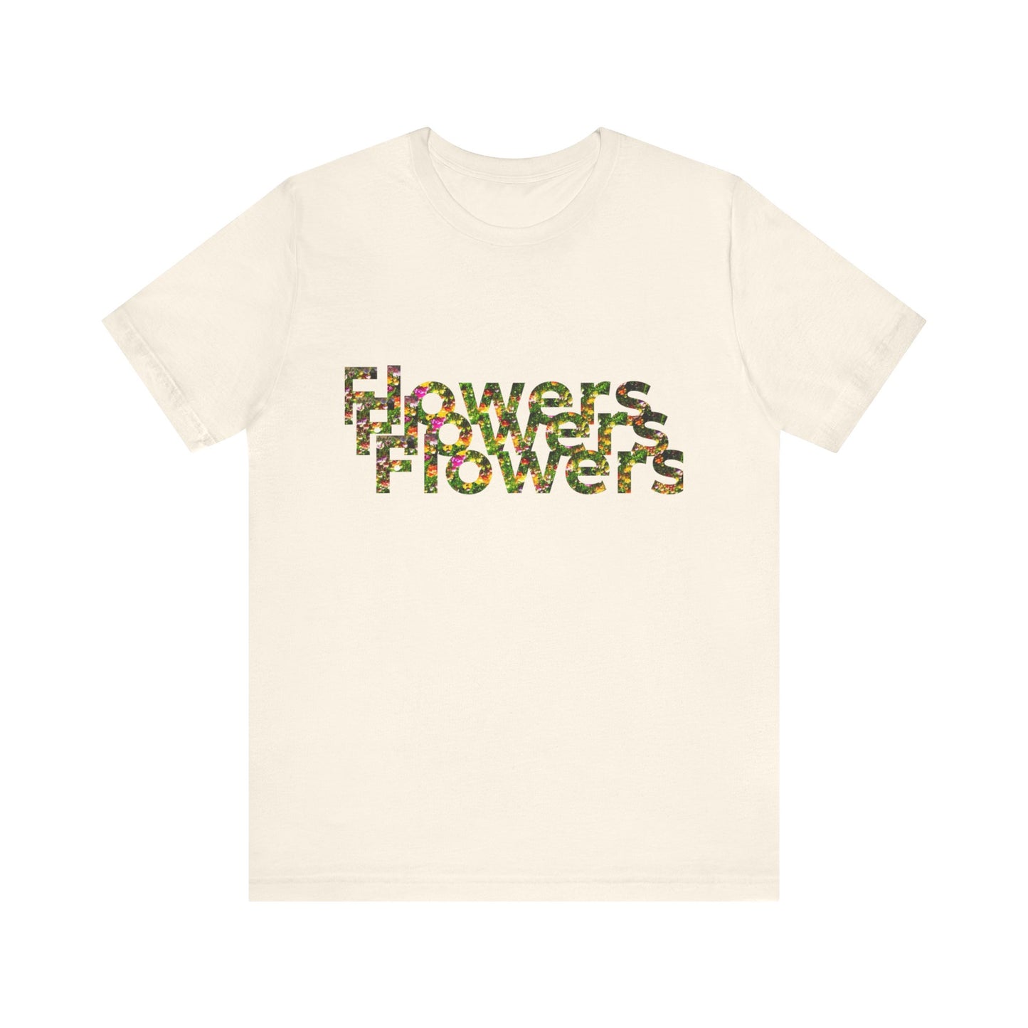 Floral 'Flowers' Unisex Jersey Tee – Perfect for Spring Celebrations