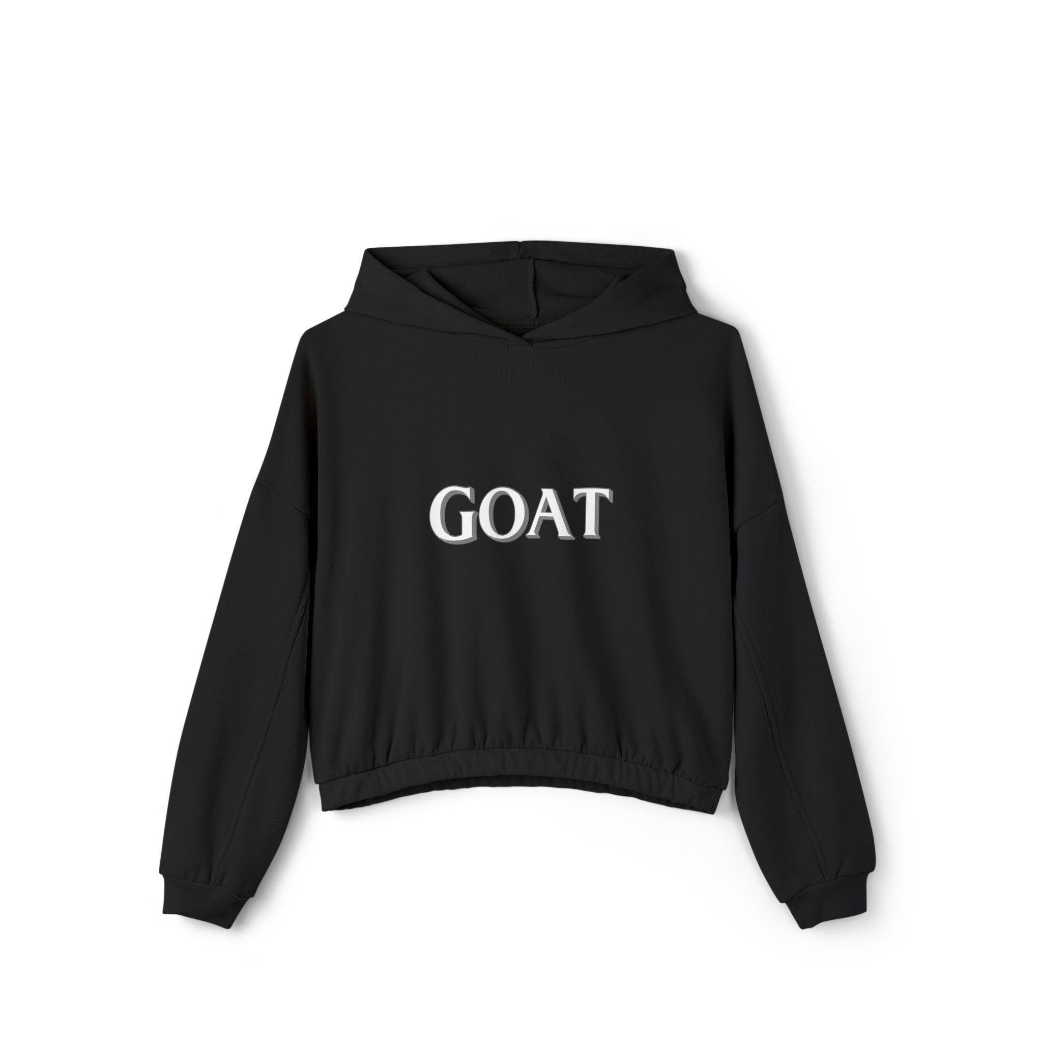 GOAT Women's Cinched Bottom Hoodie, Casual Hoodie, Trendy Sweatshirt, Gift for Her, Everyday Wear, Stylish Hooded Top