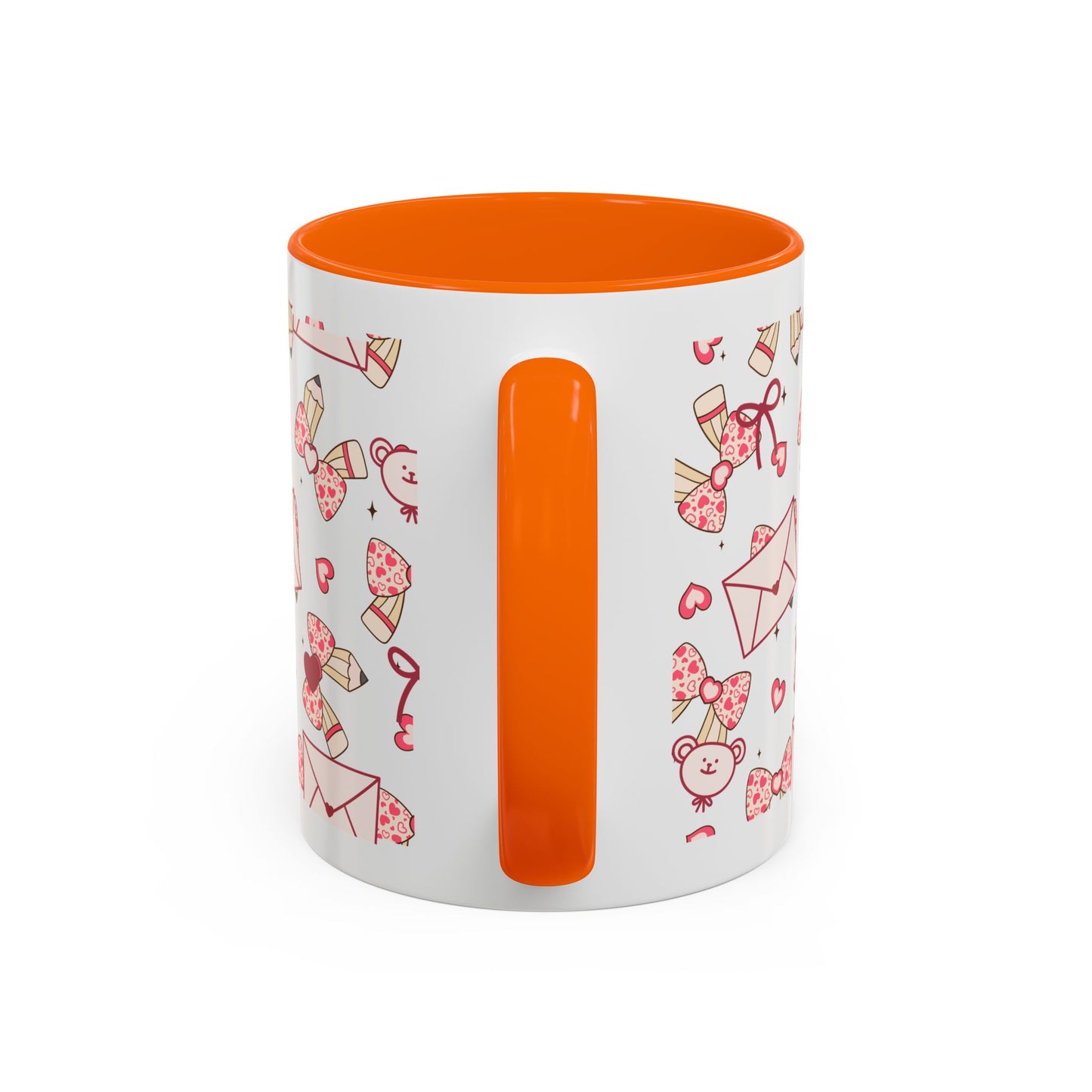 Valentine Love Pattern Accent Coffee Mug (11/15oz)